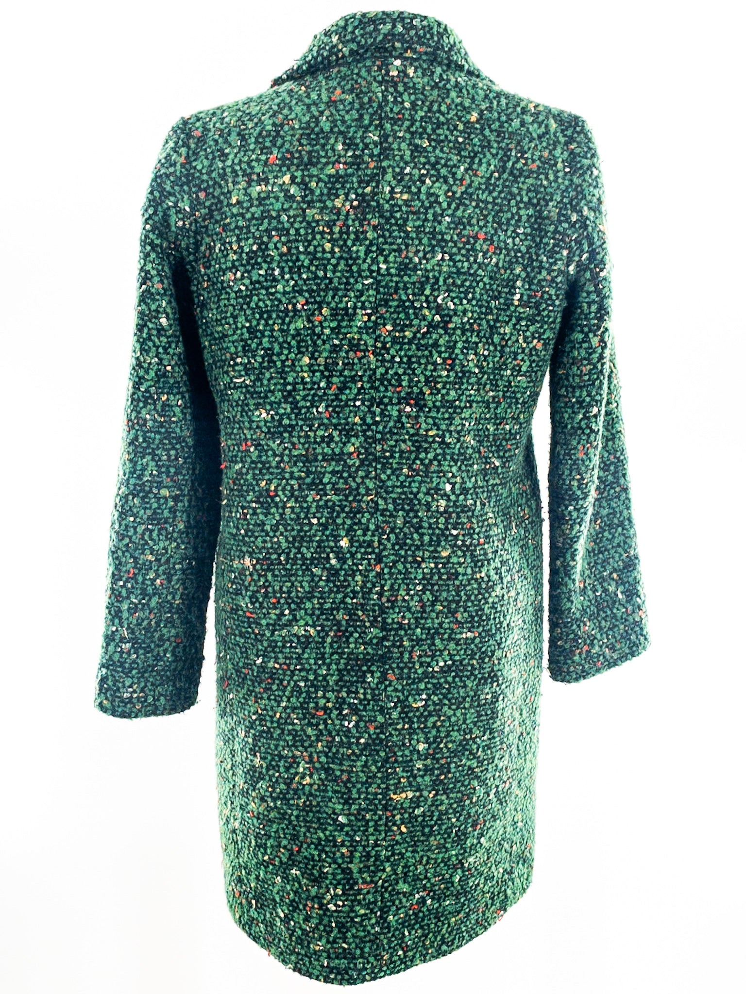 J Crew Green Nubby Acrylic Blend Size 2 Coat