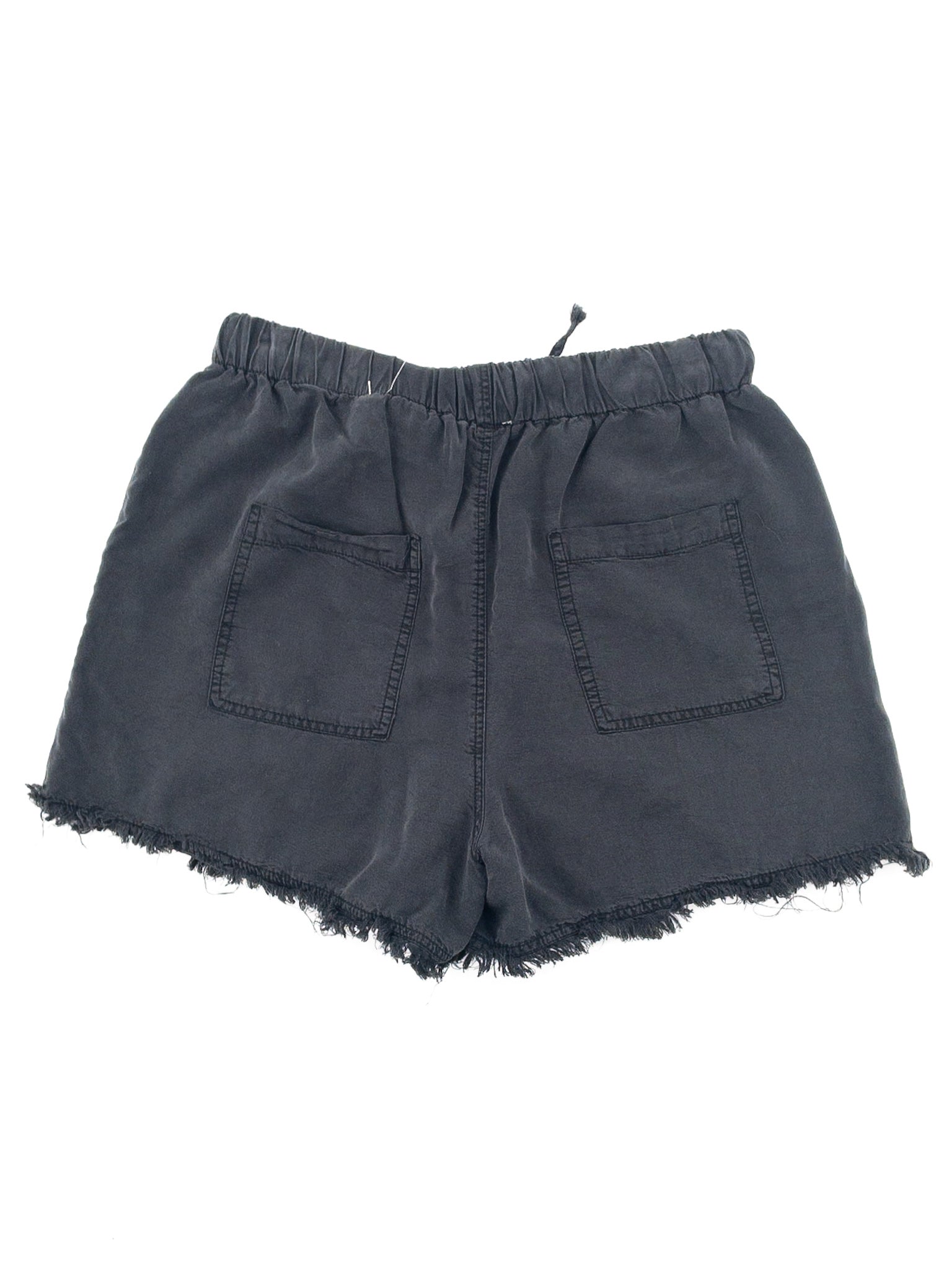 Veveret Charcoal Drawstring Tencel Pull On Size L Shorts