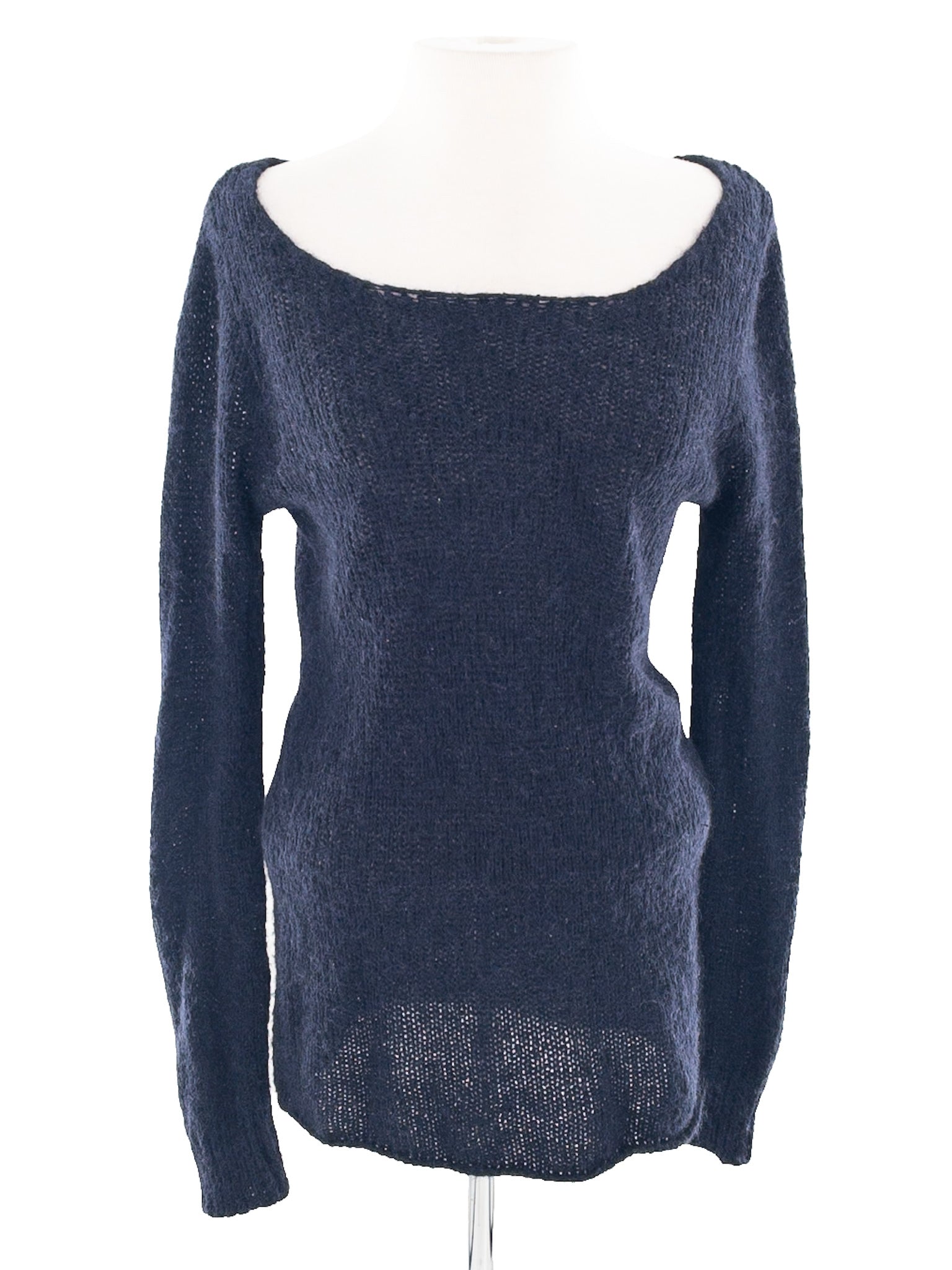 John Galt Navy Scoop Neck Mohair Blend Size S Sweaters