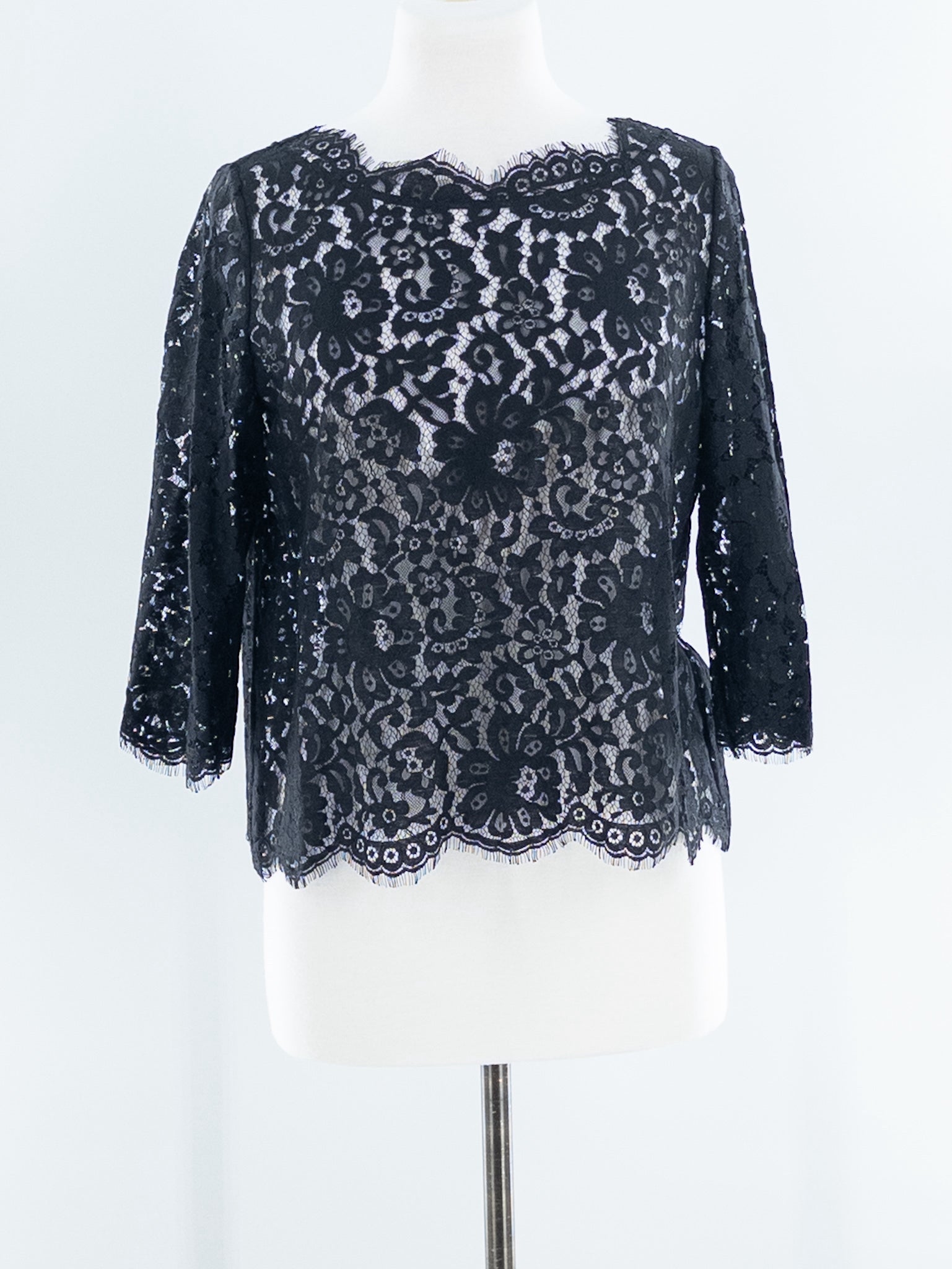 Joie black lace top on sale