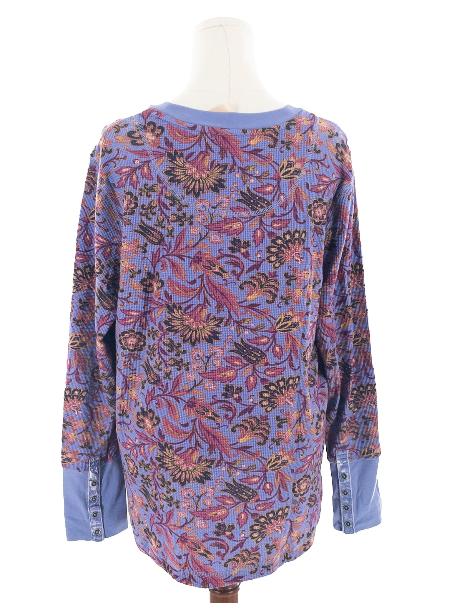 Sundance Lavender Waffle Cotton Blend Long Sleeve Size XXL T Shirt