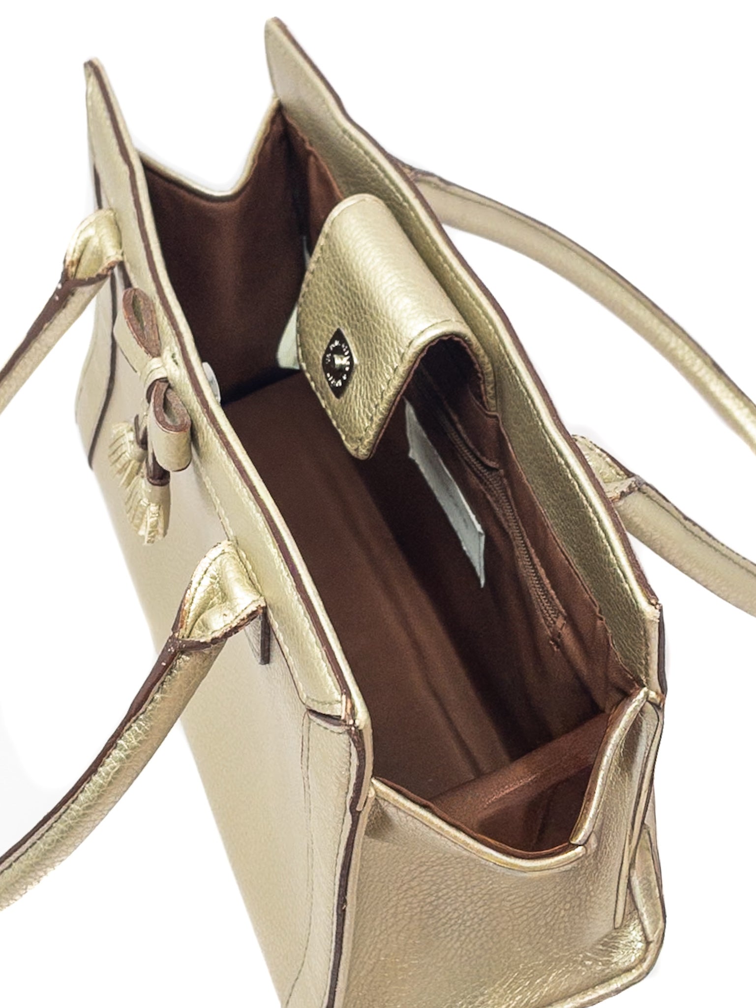 Liz Claiborne Gold Shimmer Leather Purse