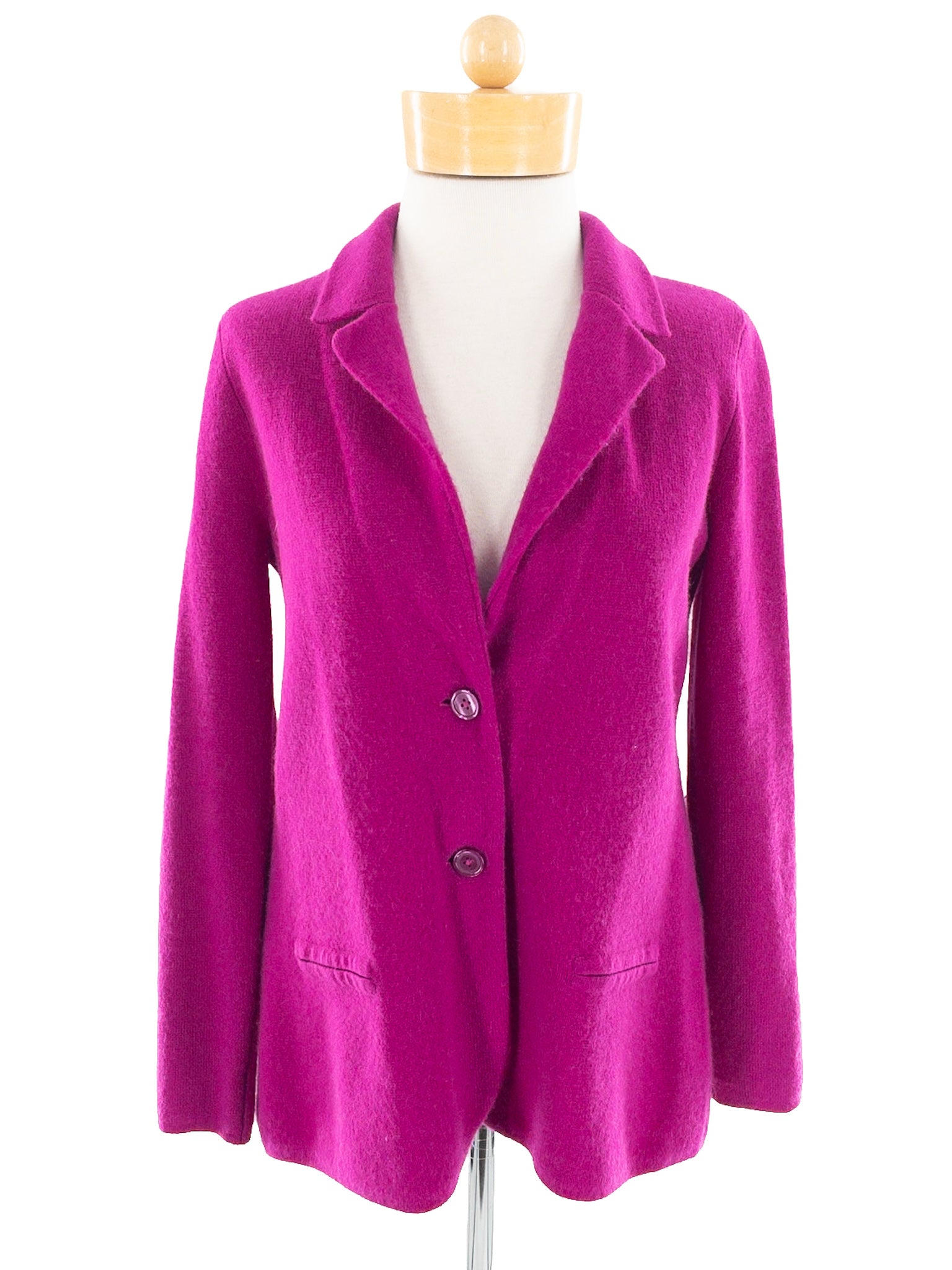 Charter Club Fuschia Cashmere Size S Blazer