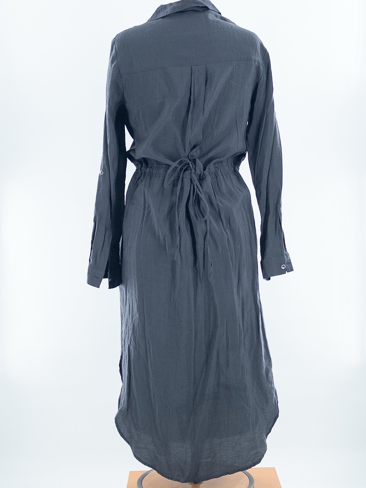 Maeve Gray Rayon Blend Long Sleeve Size 8 Dress