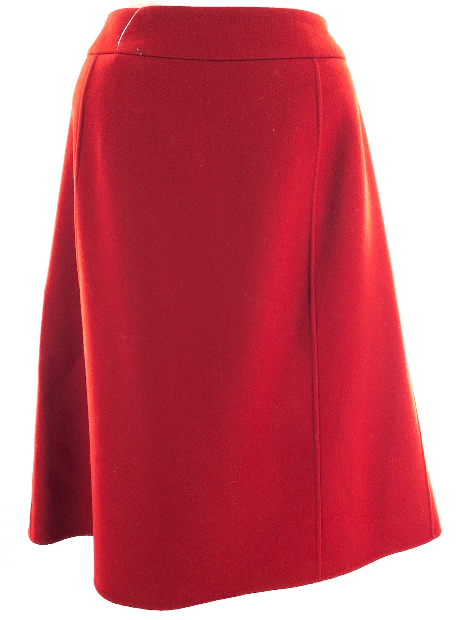 Talbots Red Button Wool Blend Size 16 Skirt