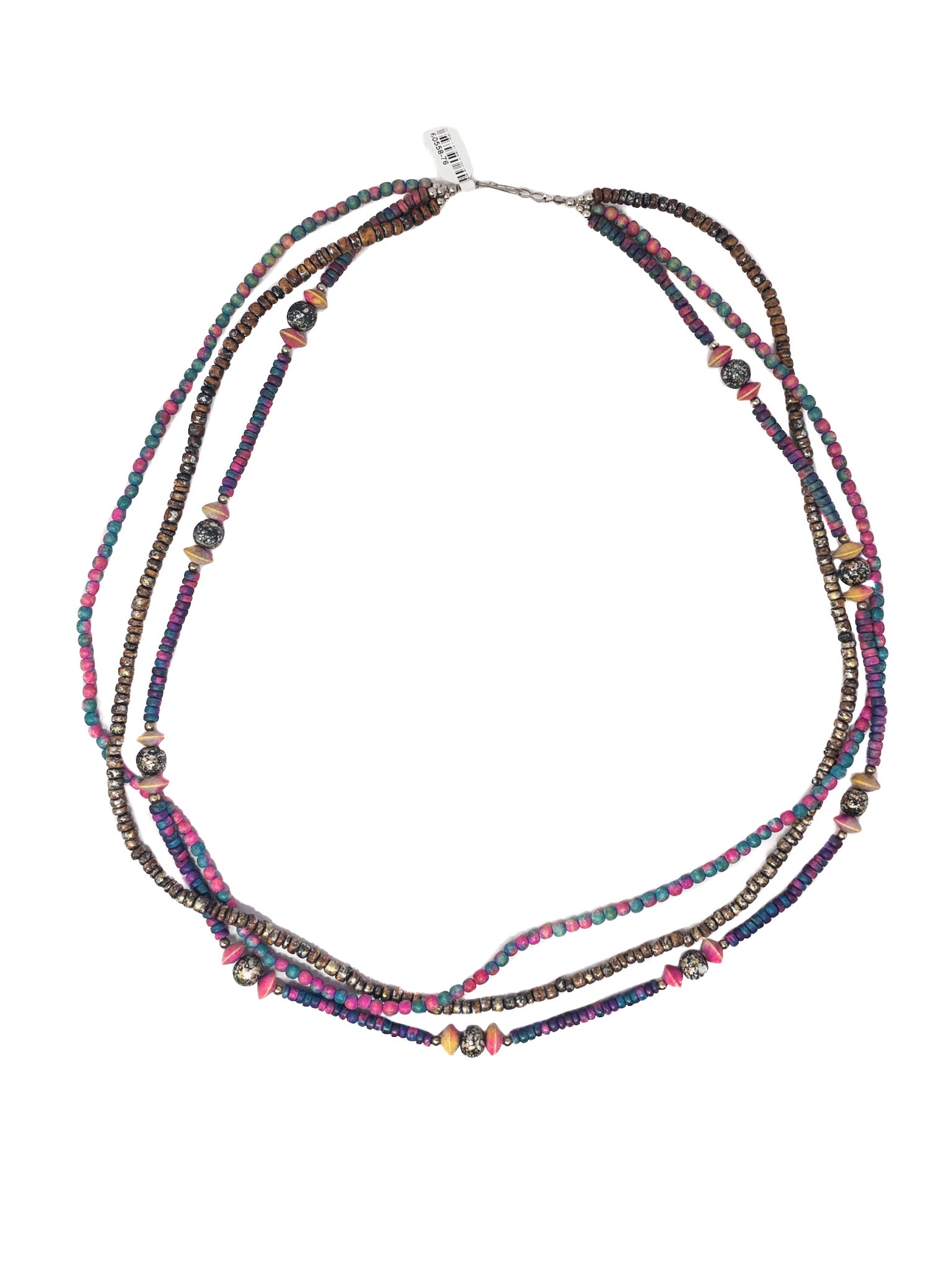 Purple Pink Beaded Necklaces