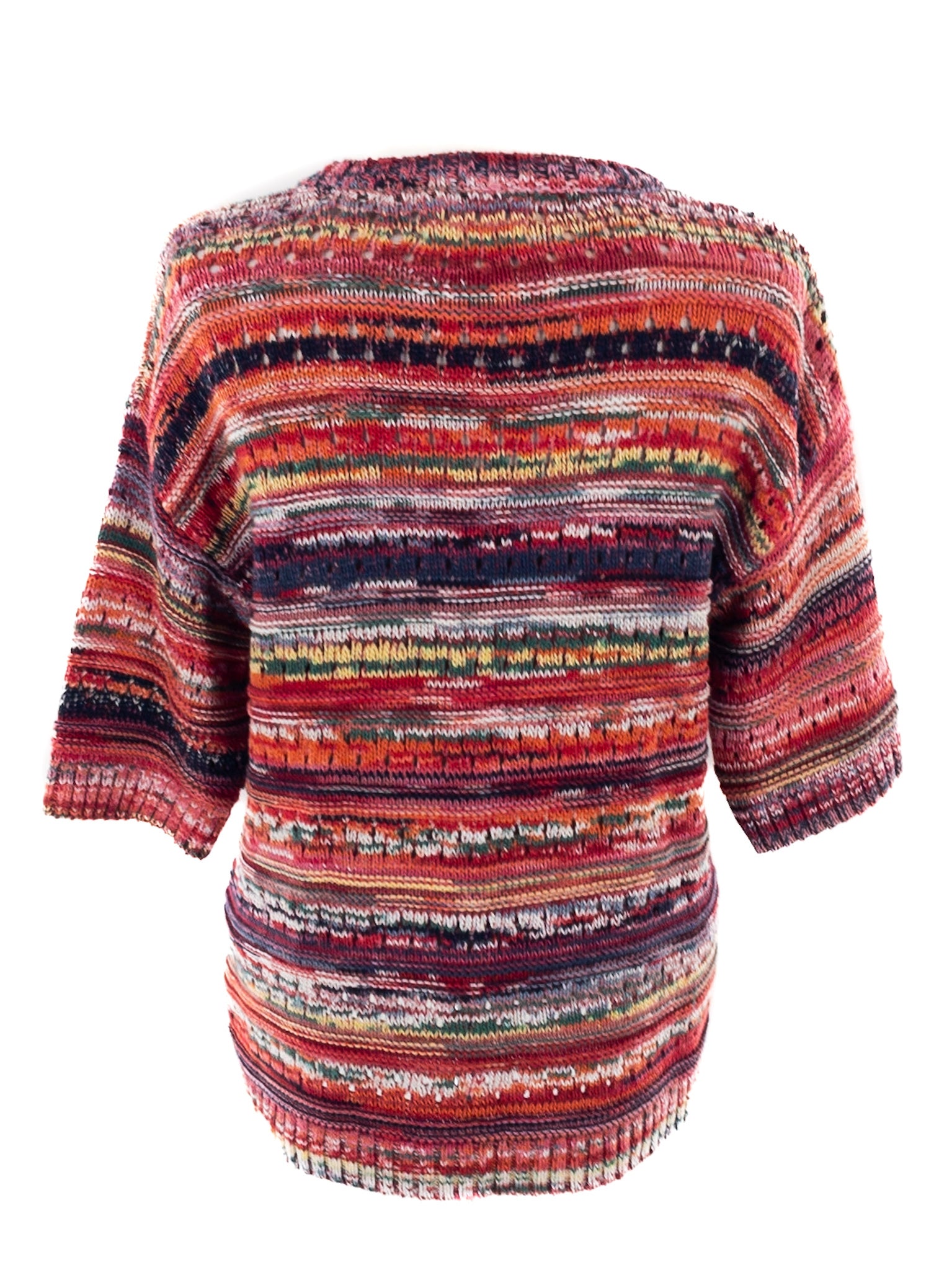 Fat Face Multi-Color Crochet Cotton Size 4 Sweaters