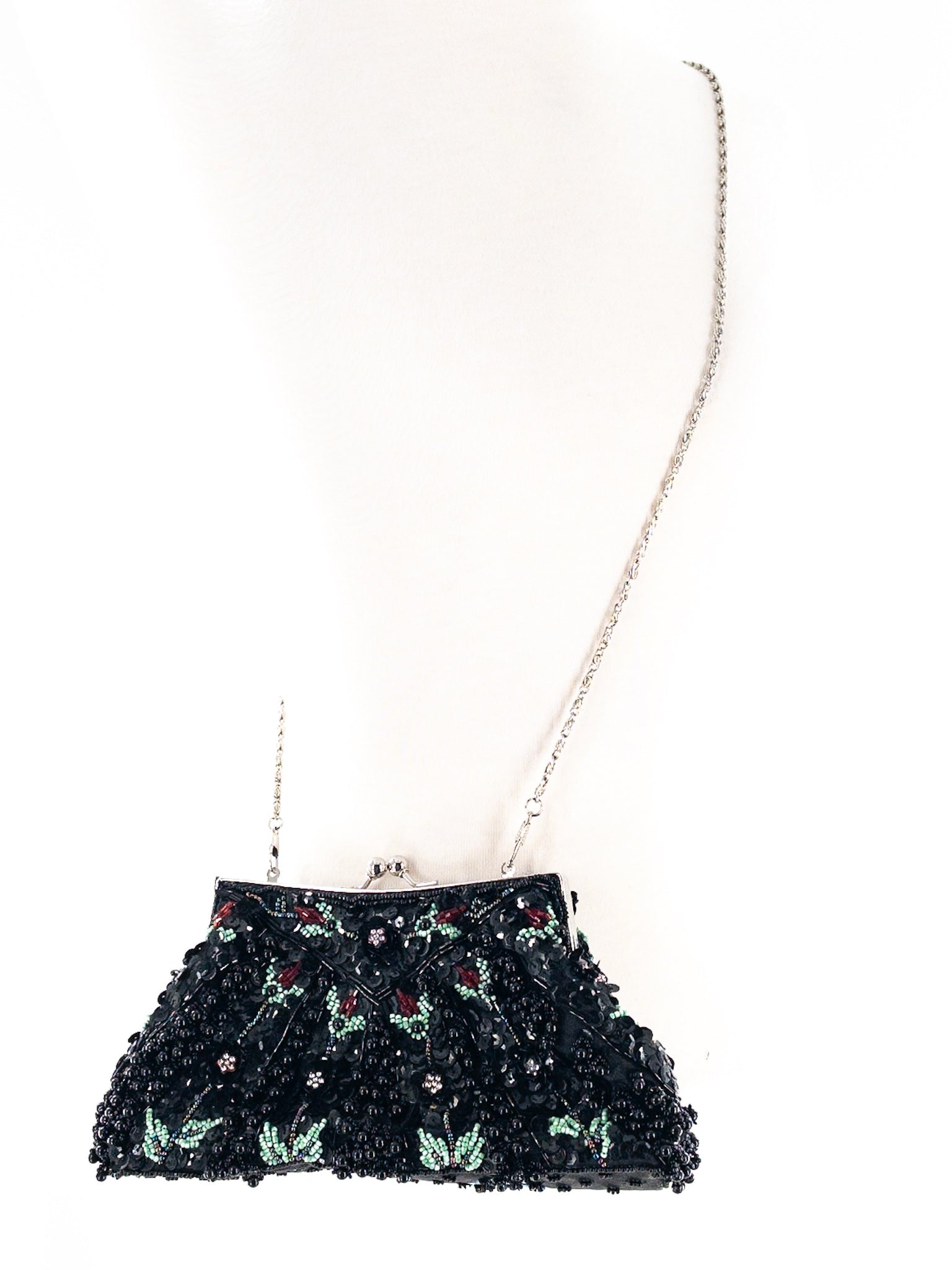 Black Beaded Purse