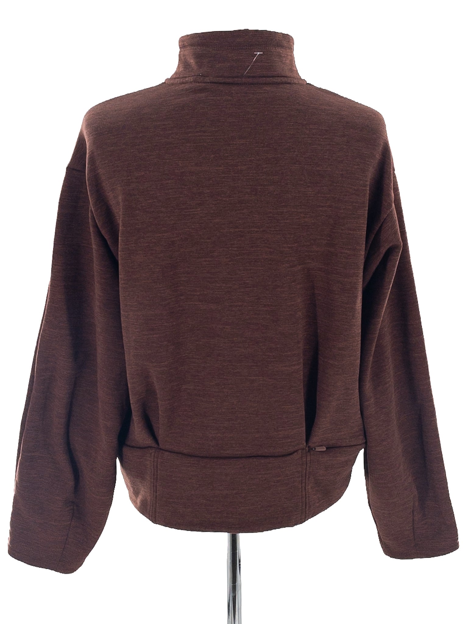 Athleta Brown Heather Polyester Blend Size S Sweatshirt