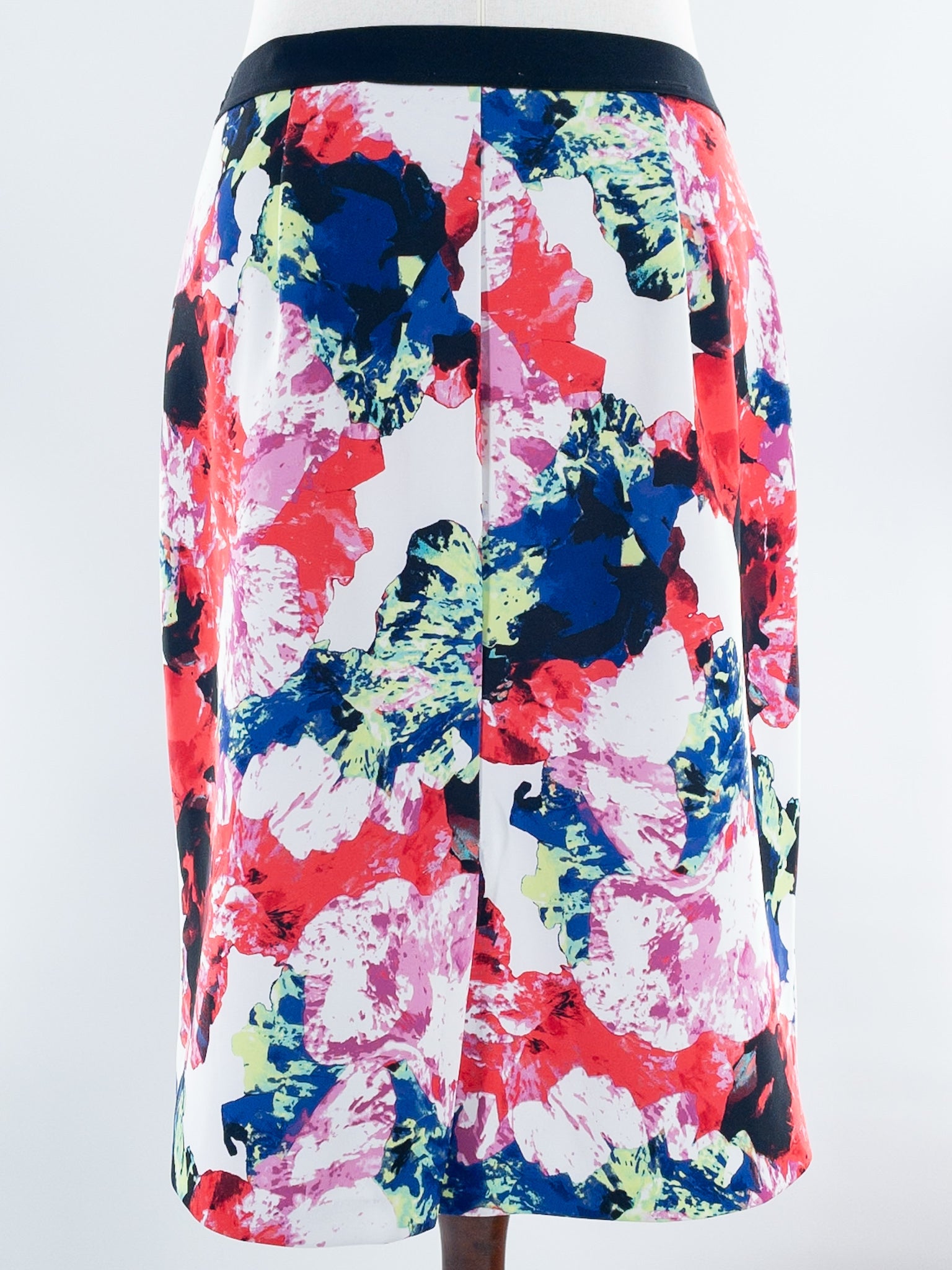 Milly Multi-Color Painted Stretch Size XL Skirt