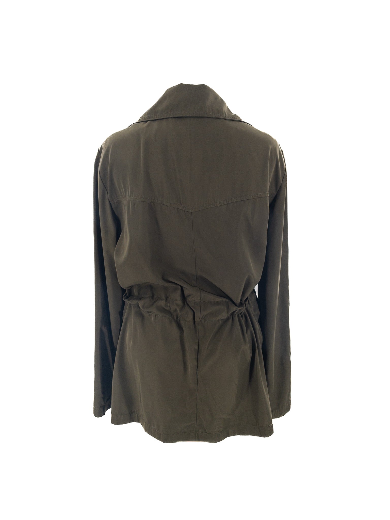 Anthropologie Olive Polyester Size L Jacket