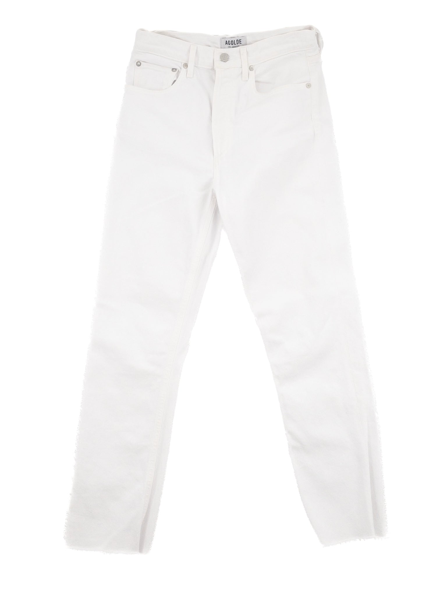 AGOLDE White Washed Cotton Blend Straight Size 4 Jeans