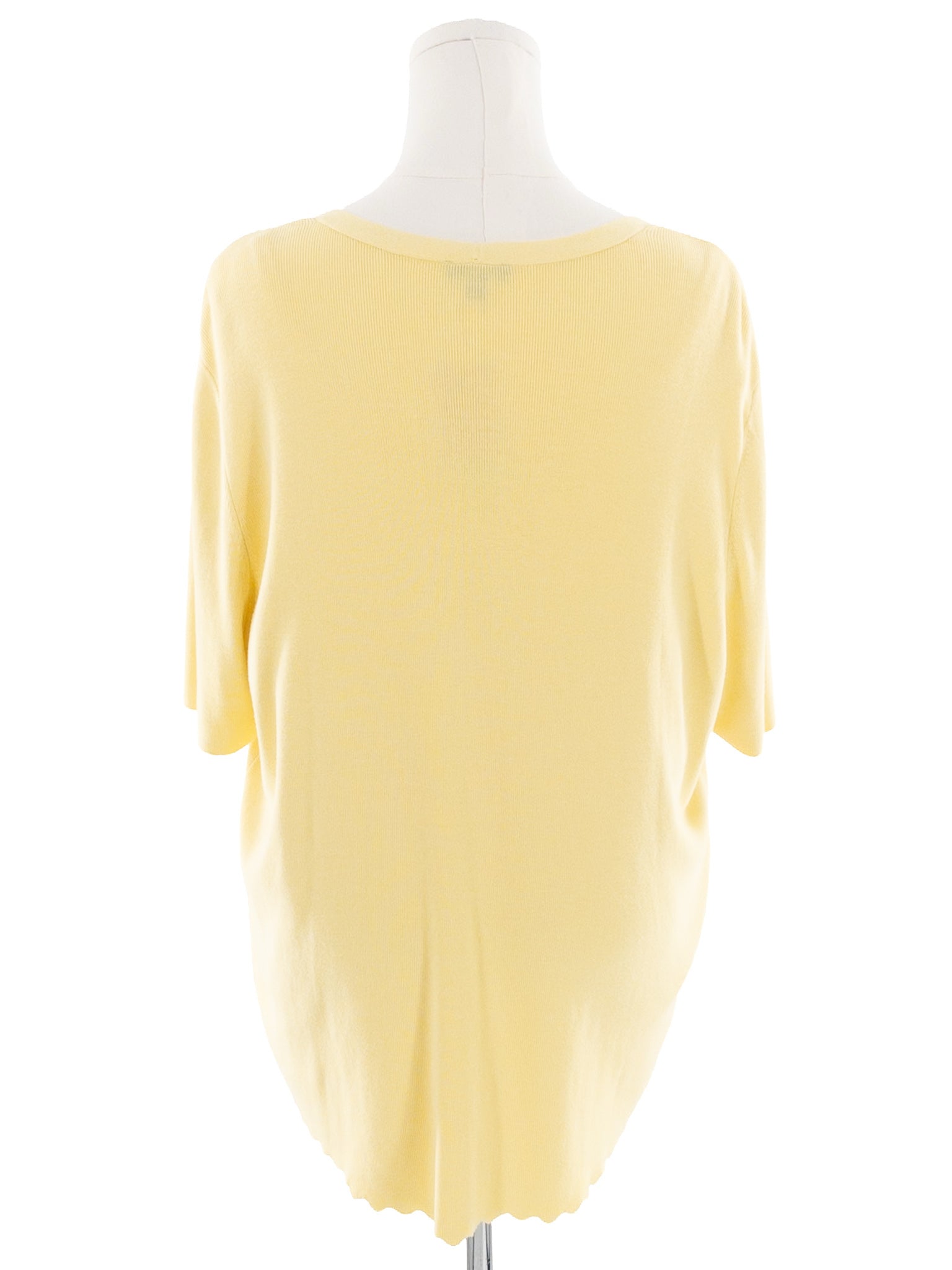 Talbots Lemon Button Cotton Blend Size 2X Cardigan