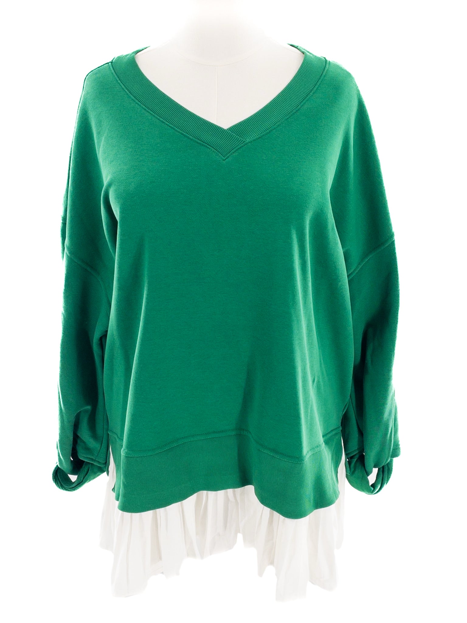 Maeve Kelly Green Cotton Blend Size XL Sweatshirt