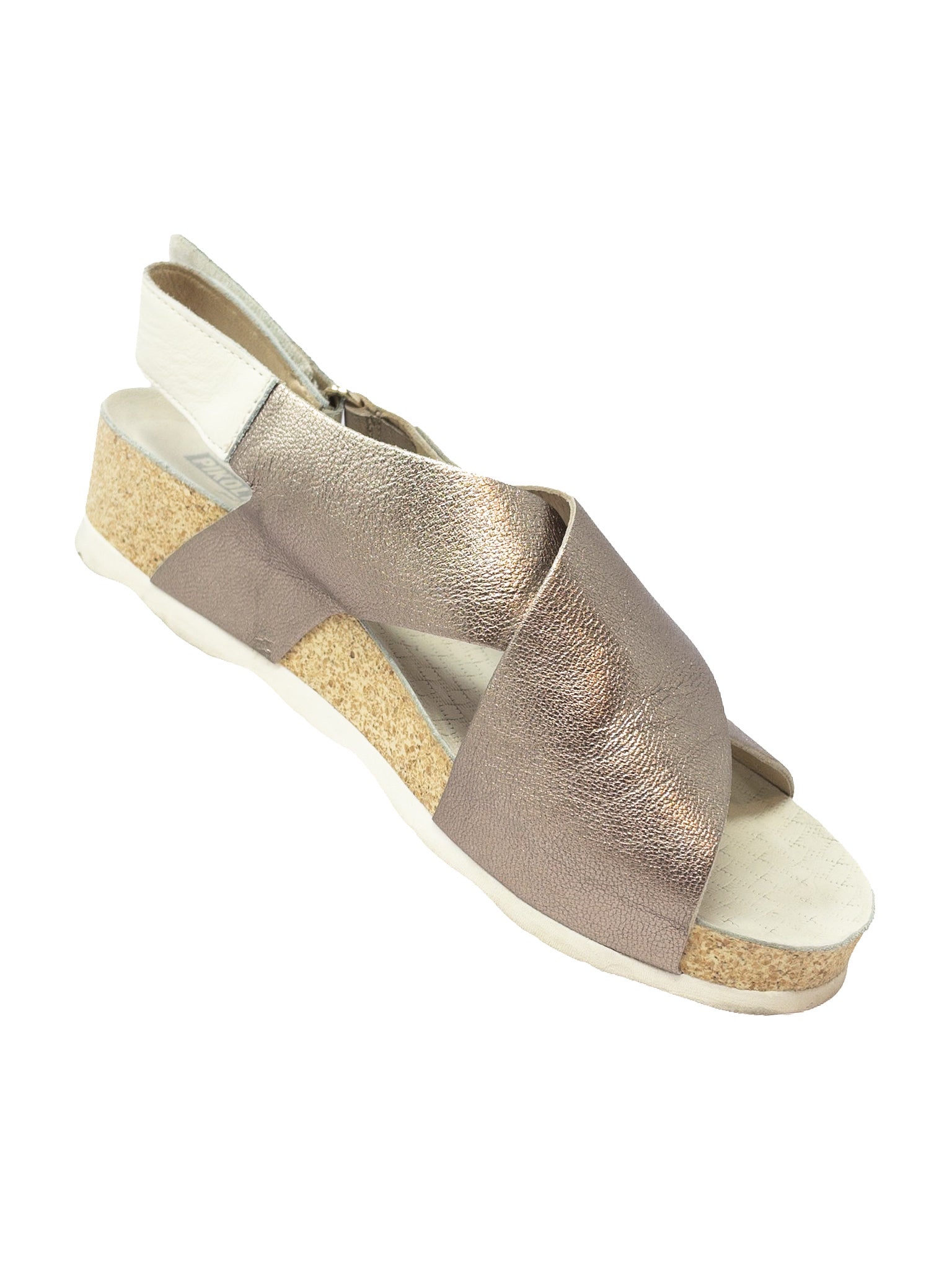 Pikolinos Bronze Metallic Leather 7.5 Sandals