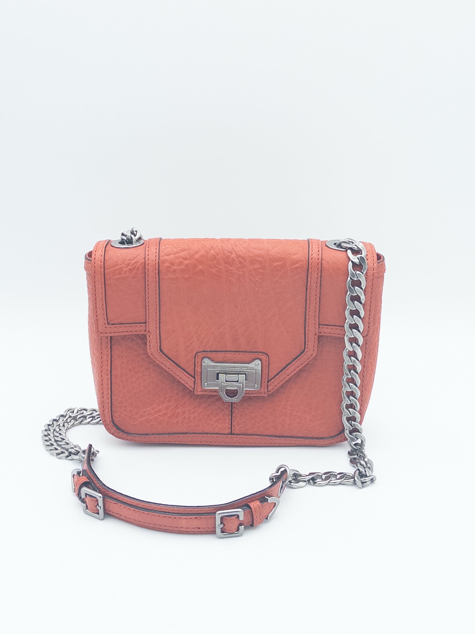 Rebecca Minkoff Burnt Orange Texture Leather Purse