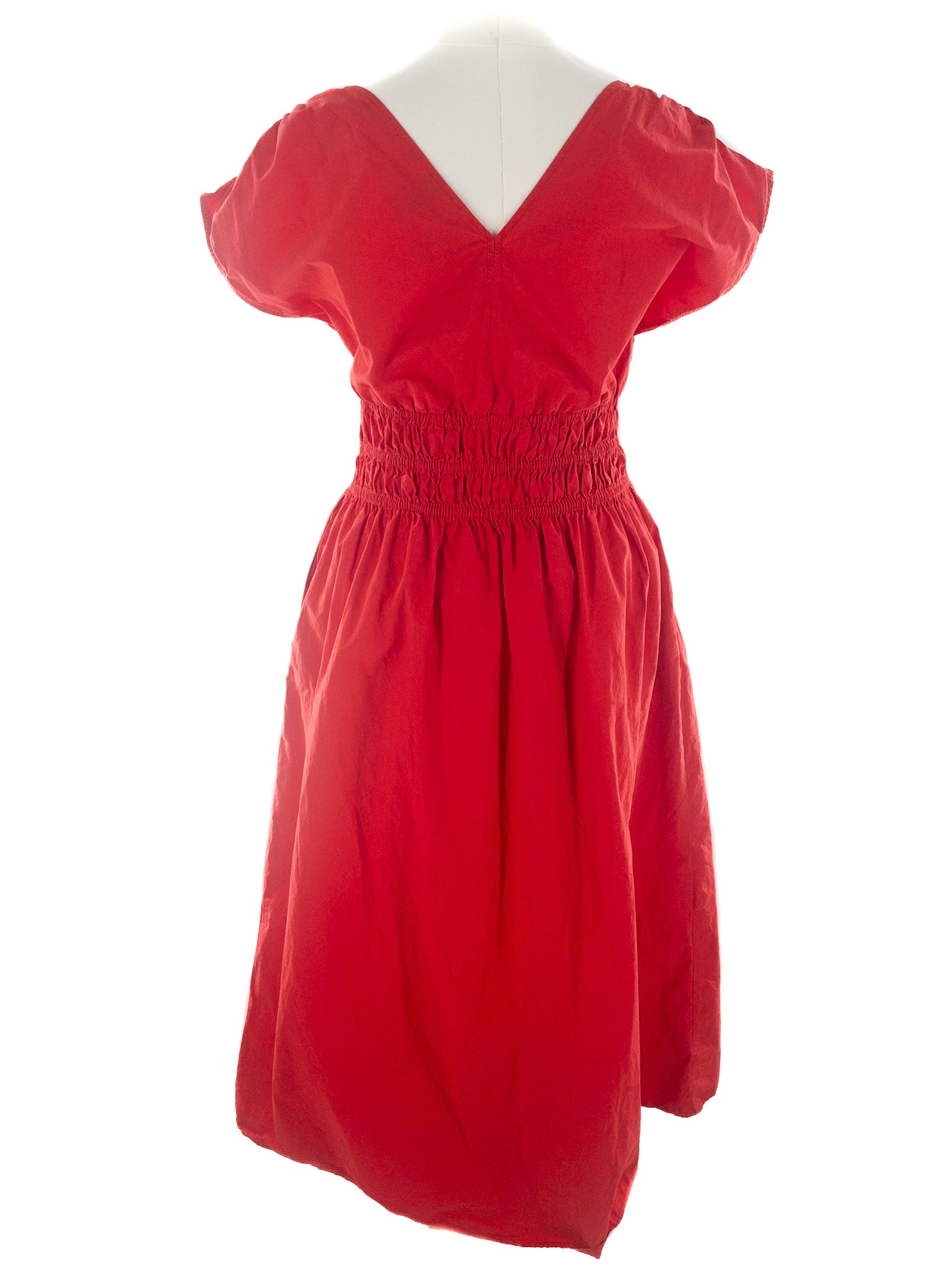 Universal Thread Red V Neck Cotton Short Sleeve Size L Dress