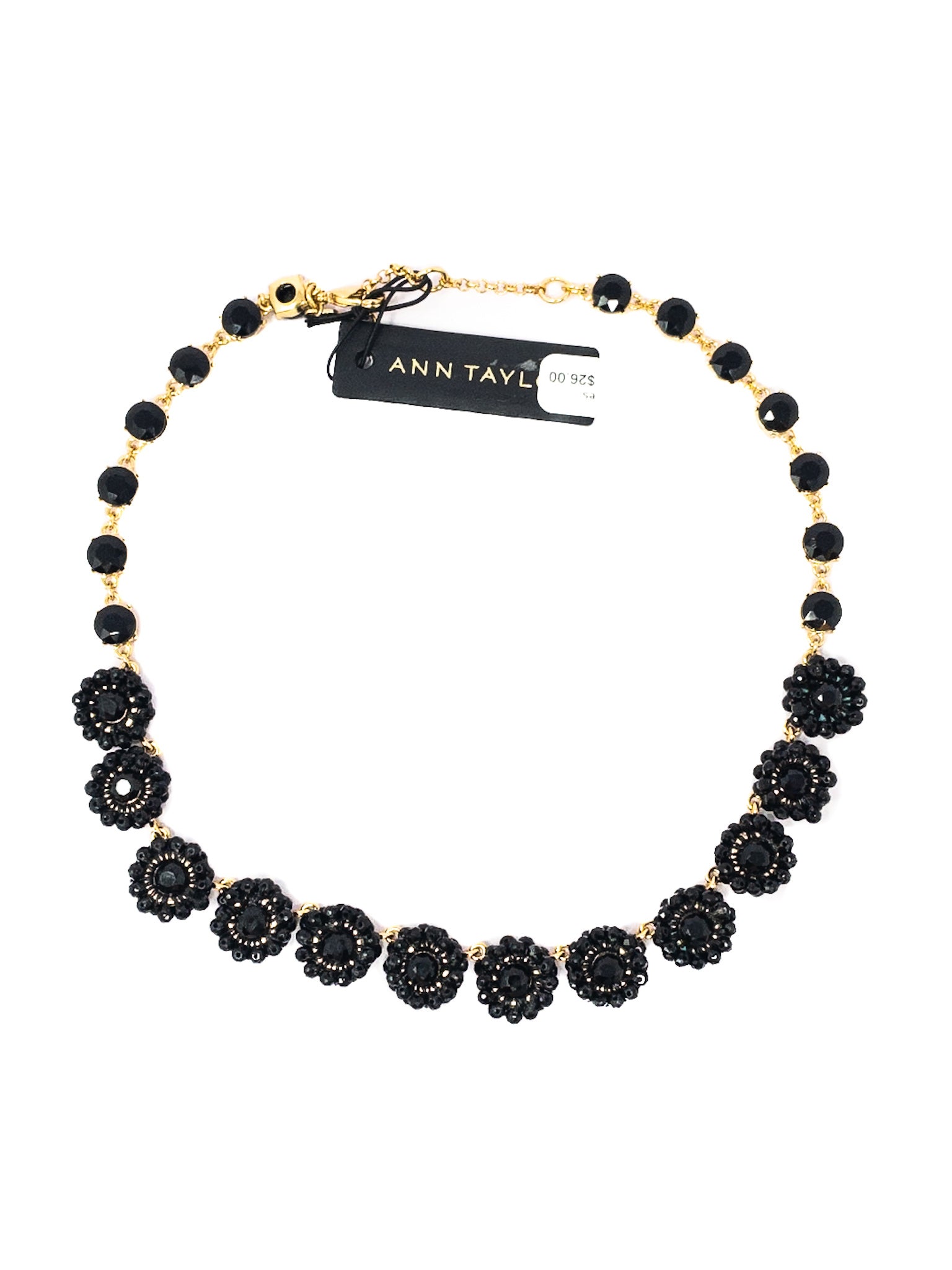 Ann Taylor Black Beaded Necklaces