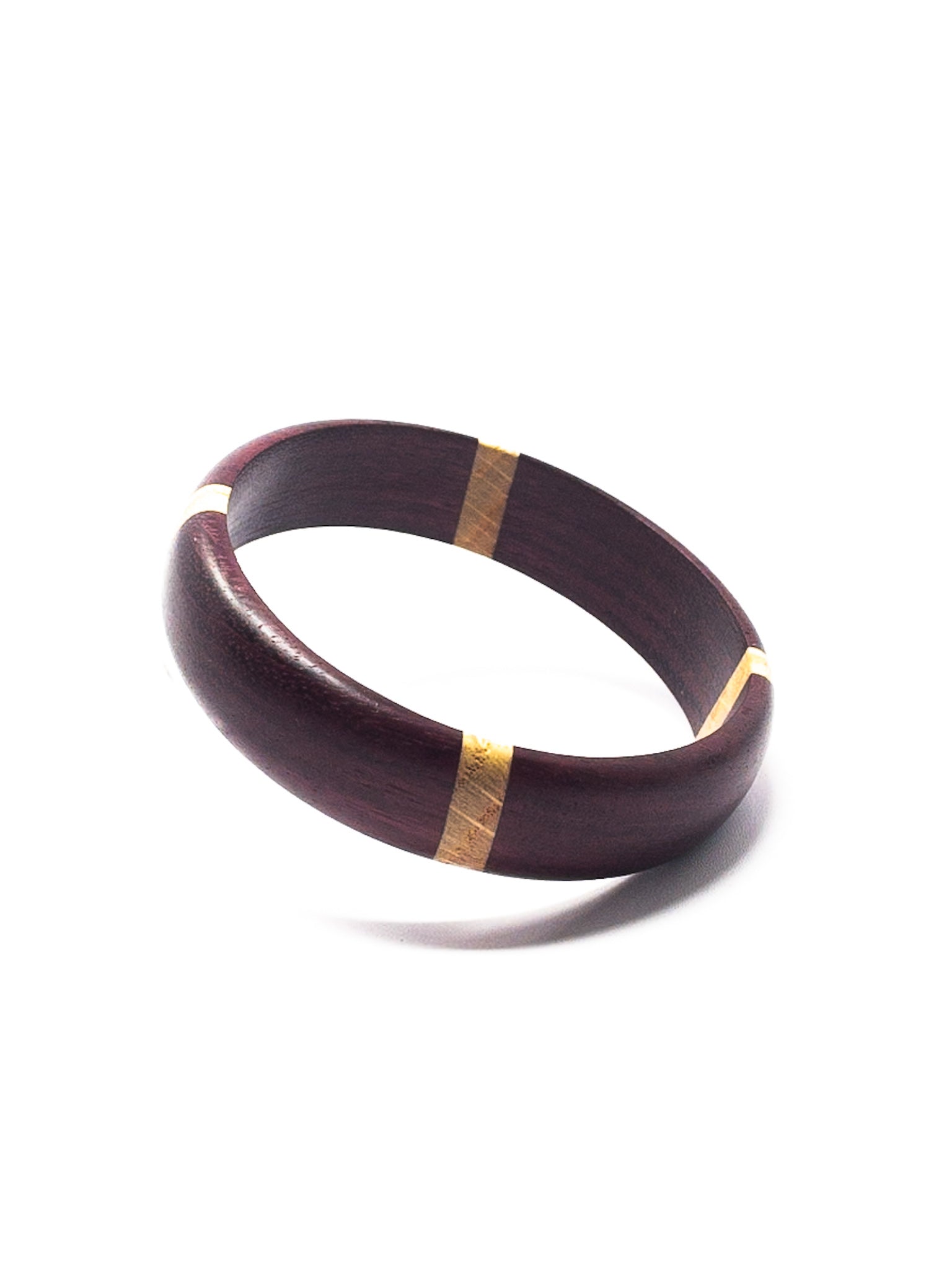 Tan Maroon Wood Bracelets