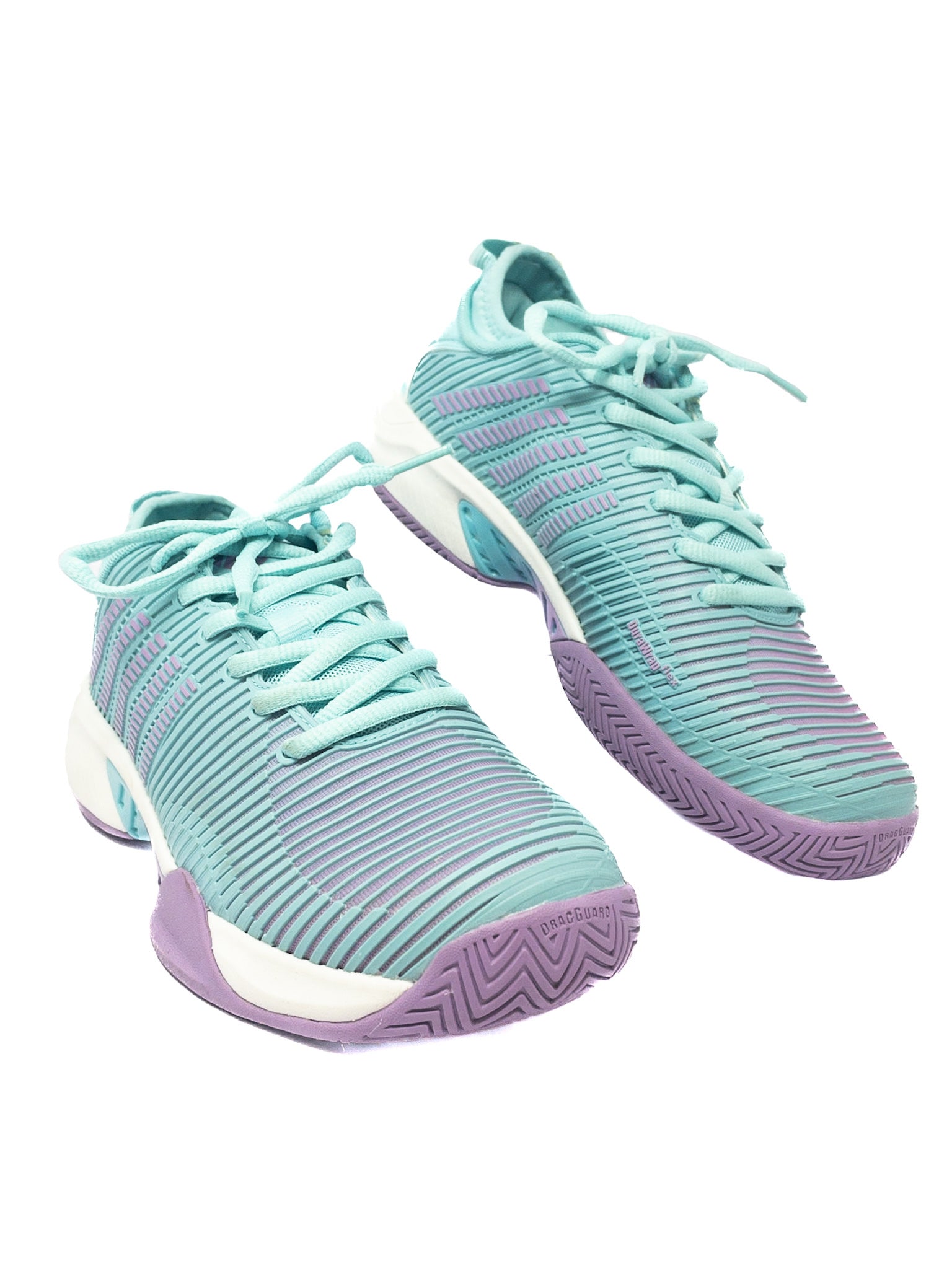 K Swiss Aqua Purple Tie Mesh 9 Sneakers