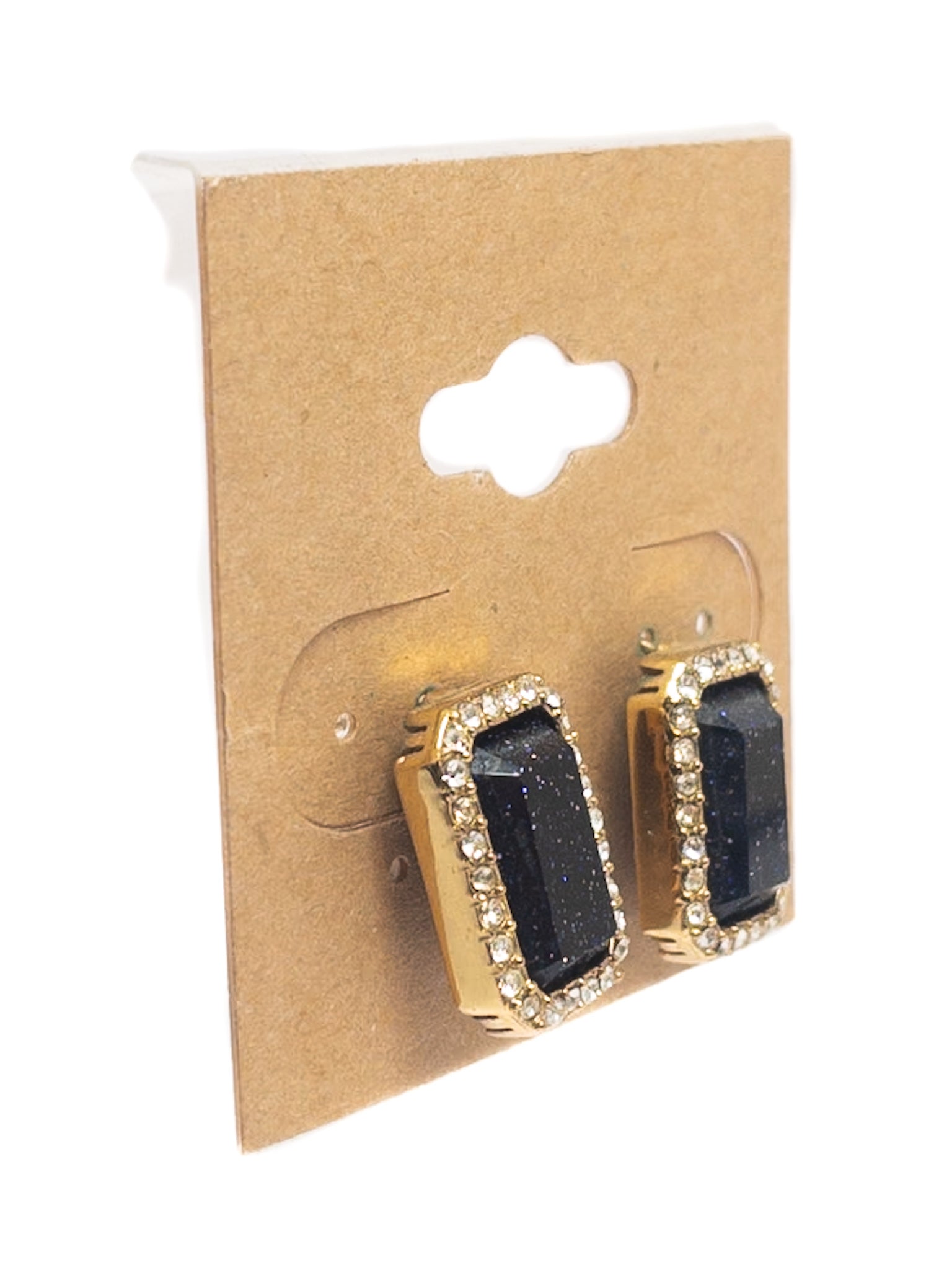 Midnight Blue Stone Earrings