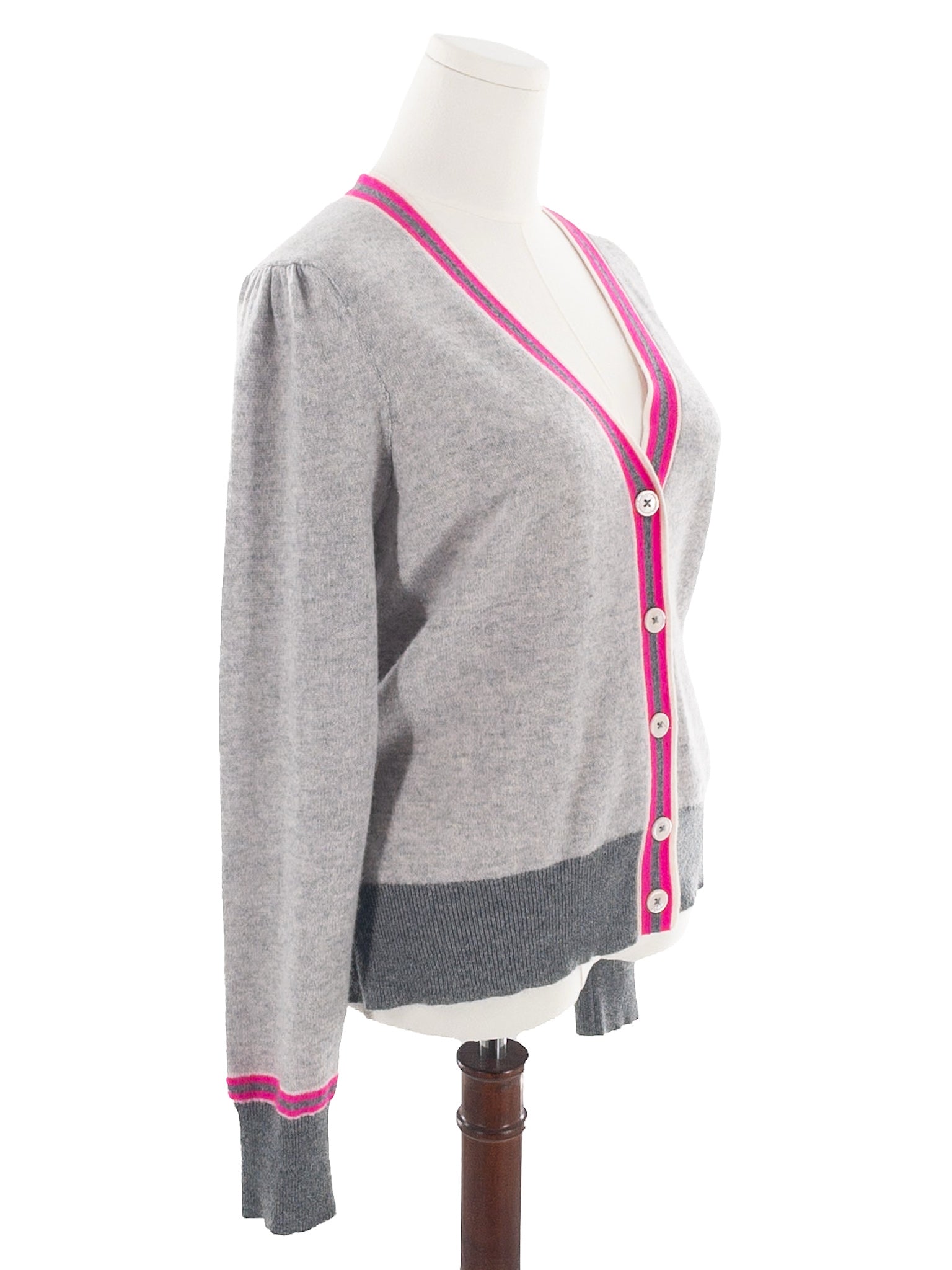 Charter Club Gray Pink Cashmere Size XL Cardigan