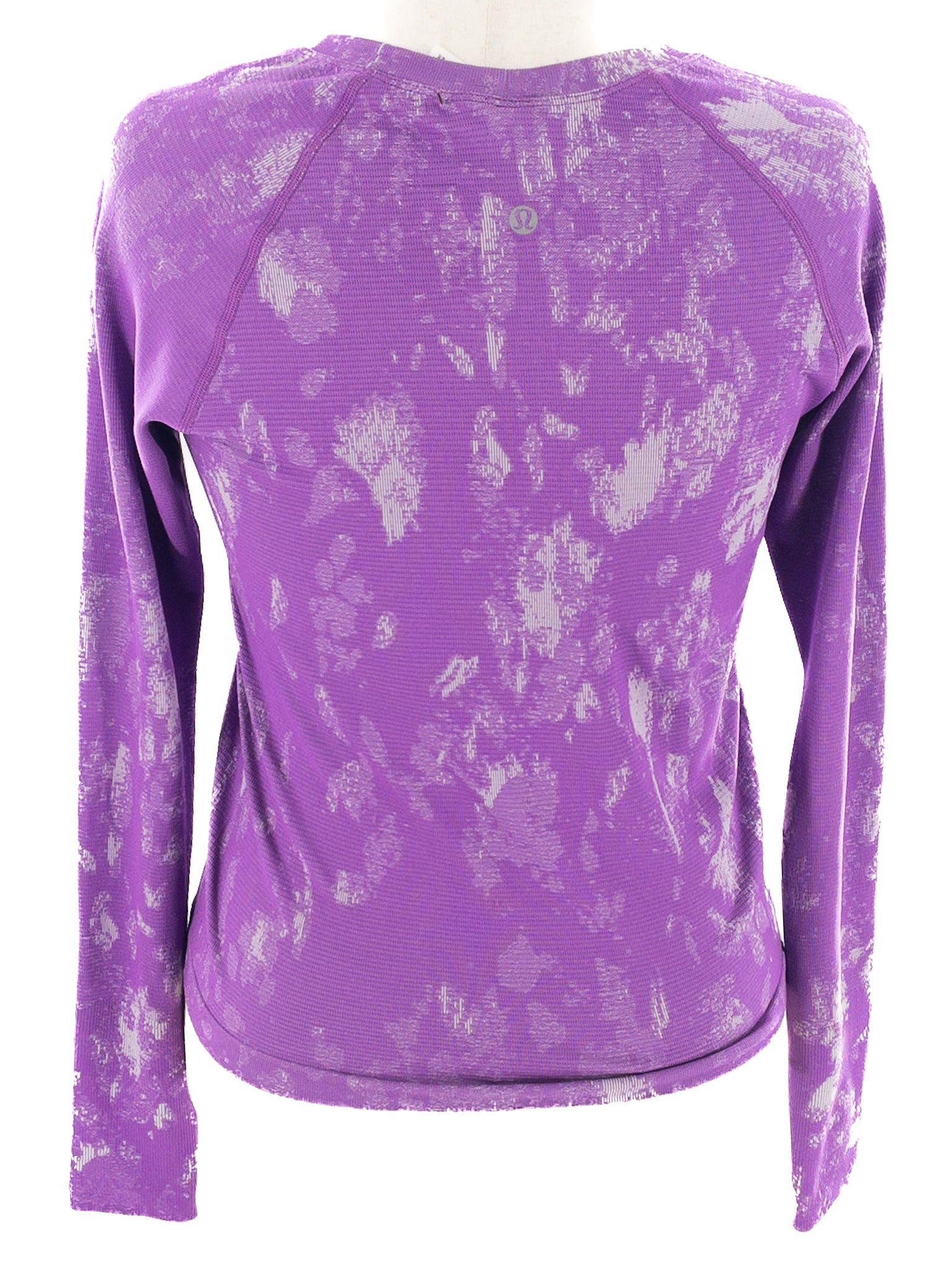 Lululemon Purple Gray Print Nylon Blend Size 10 T Shirts/Active