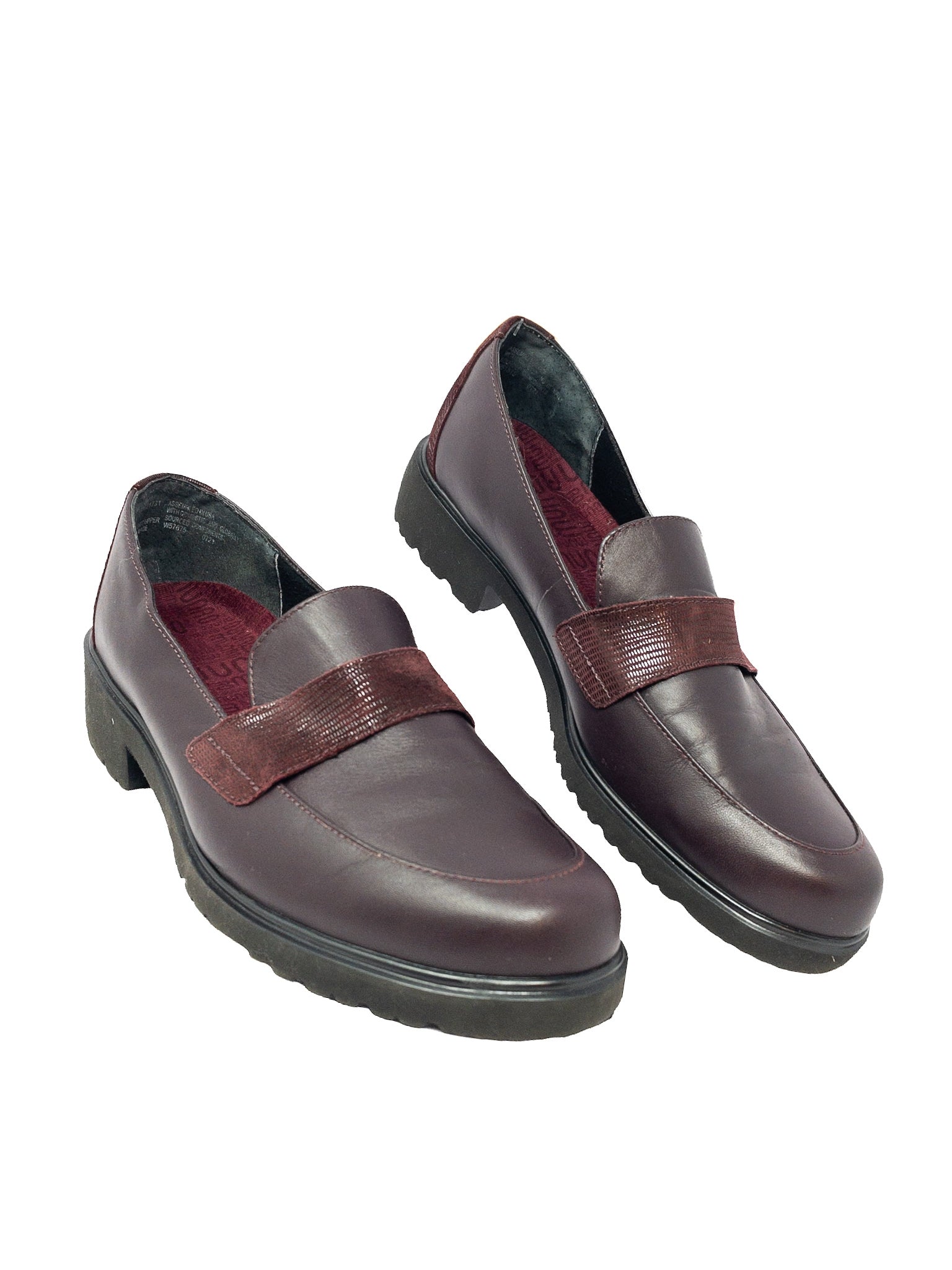 Munro Burgundy Mixed Media 9.5 Loafers