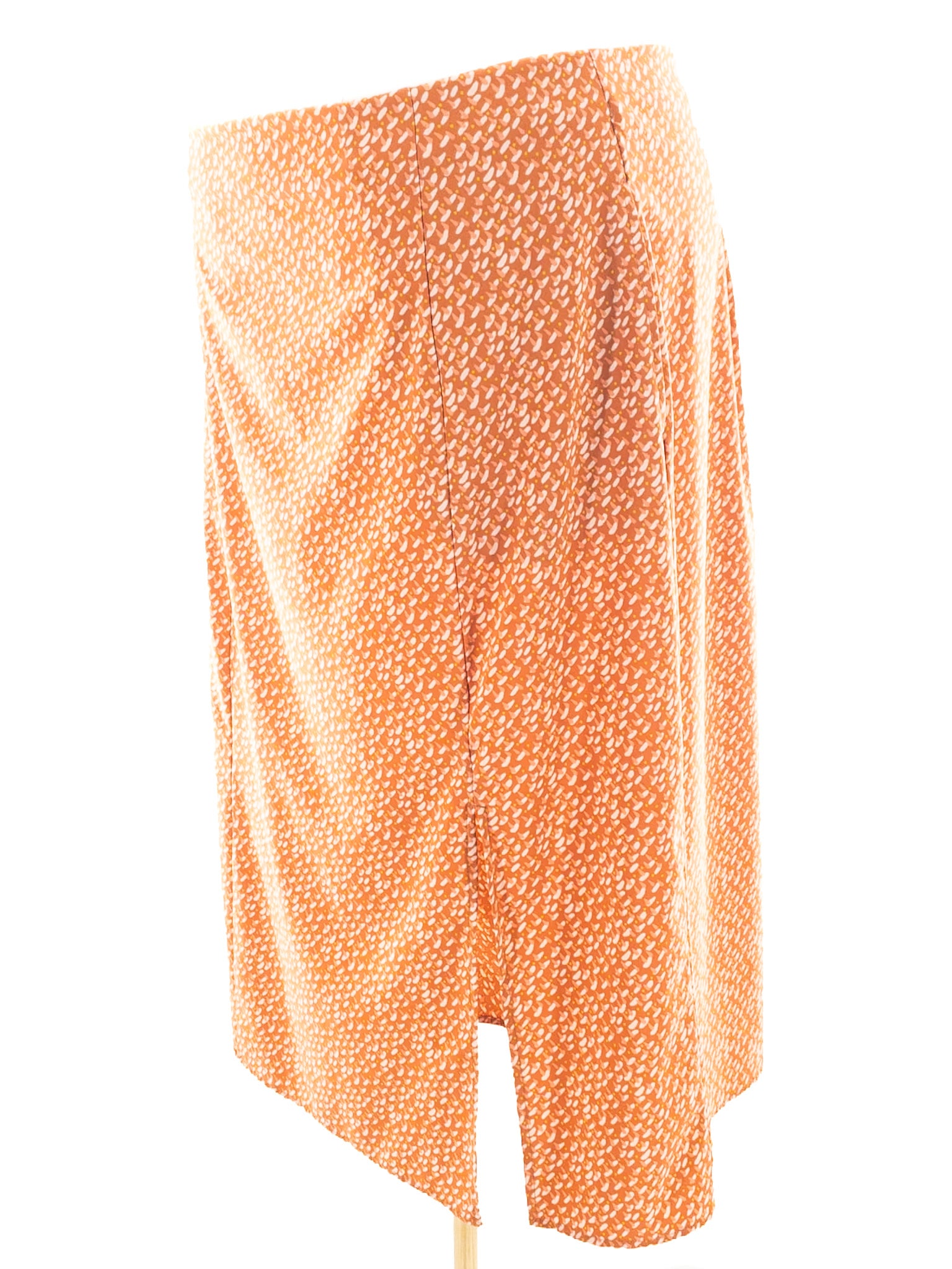 Toad & Co Pumpkin Cream Print Polyester Blend Size XL Skirt