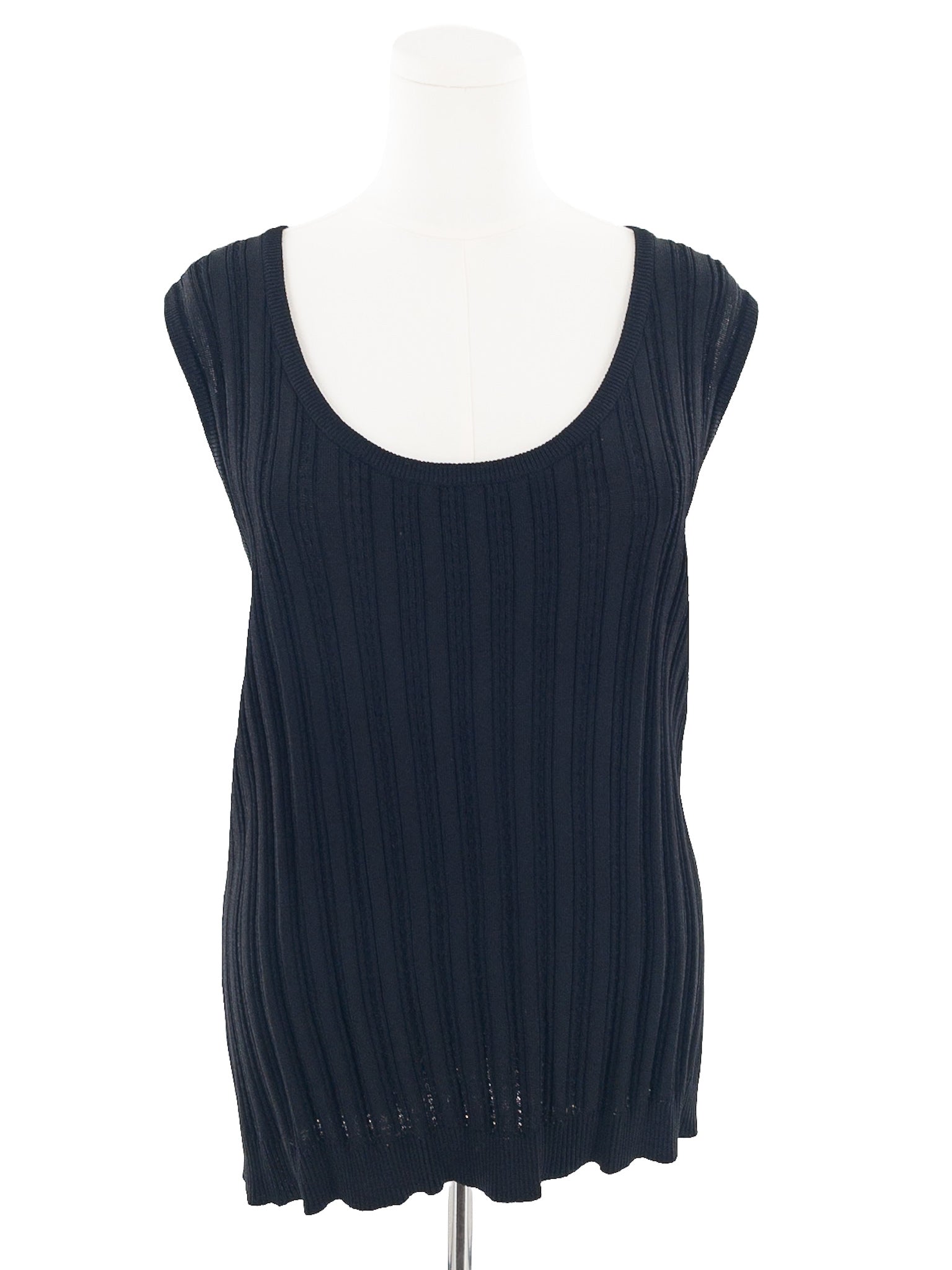 Jones New York Black Ribbed Rayon Blend Size 2X Cardigan