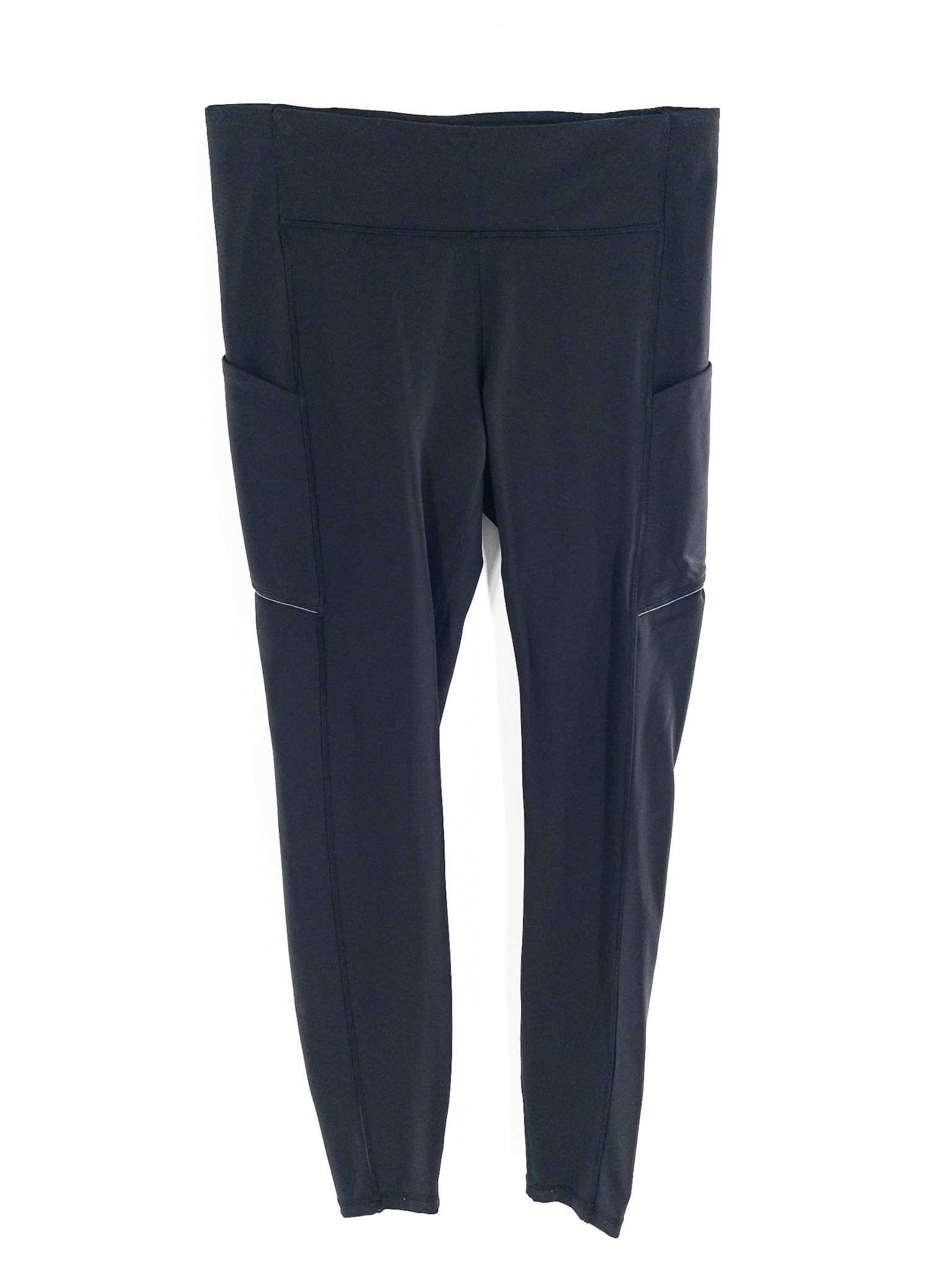 Lululemon Black Polyester Blend Size 8 Pants/Active