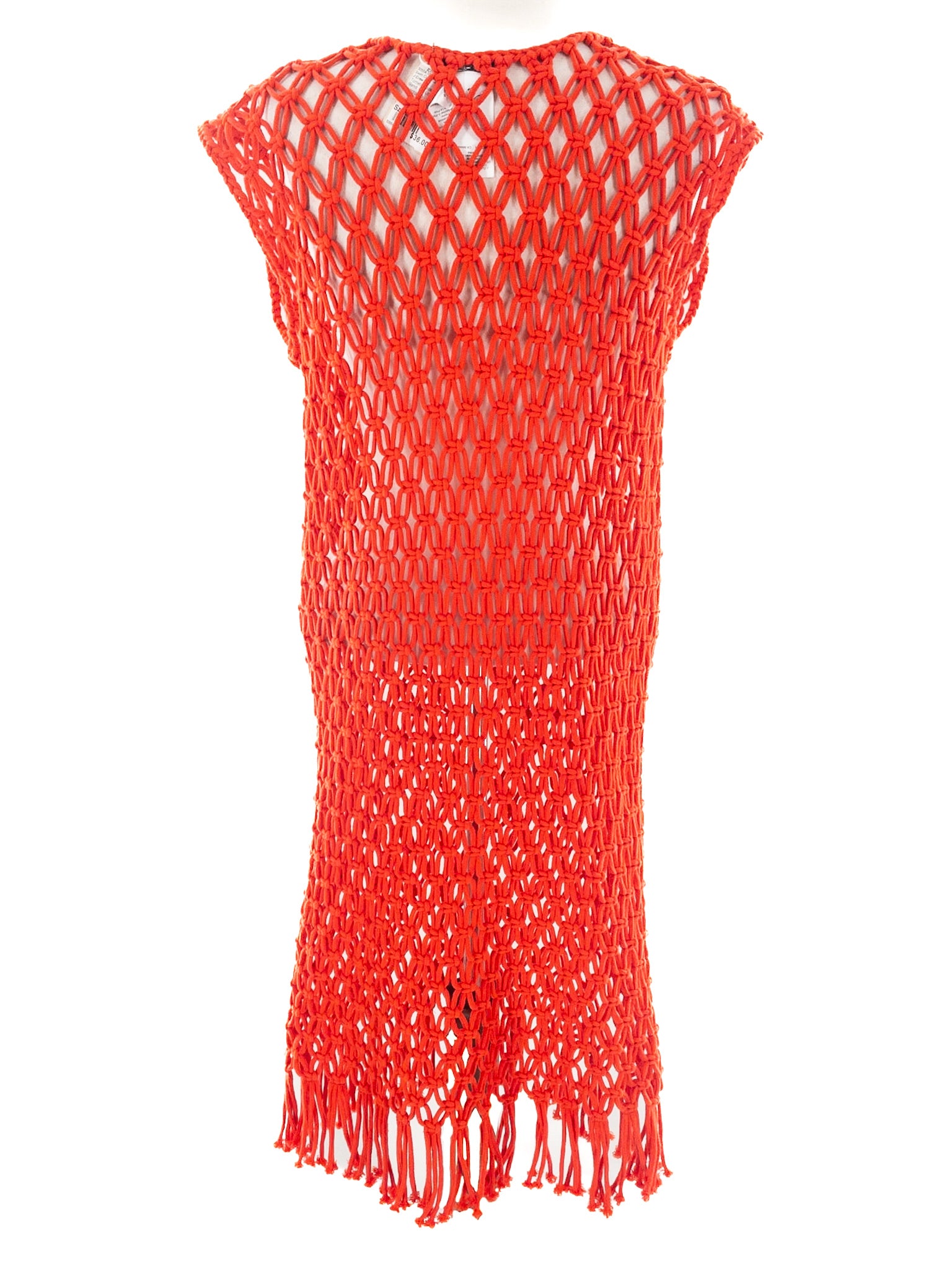 J Crew Tomato Loose Knit Nylon Blend Size M/L Swim Cover-Up