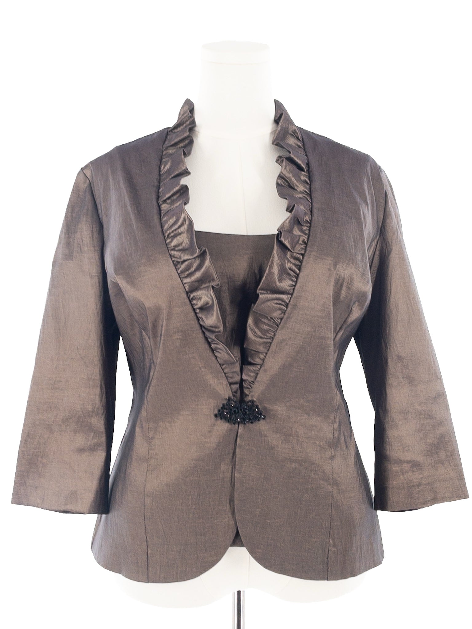 Alex Evenings Bronze Polyester Blend Size XLP Blazer