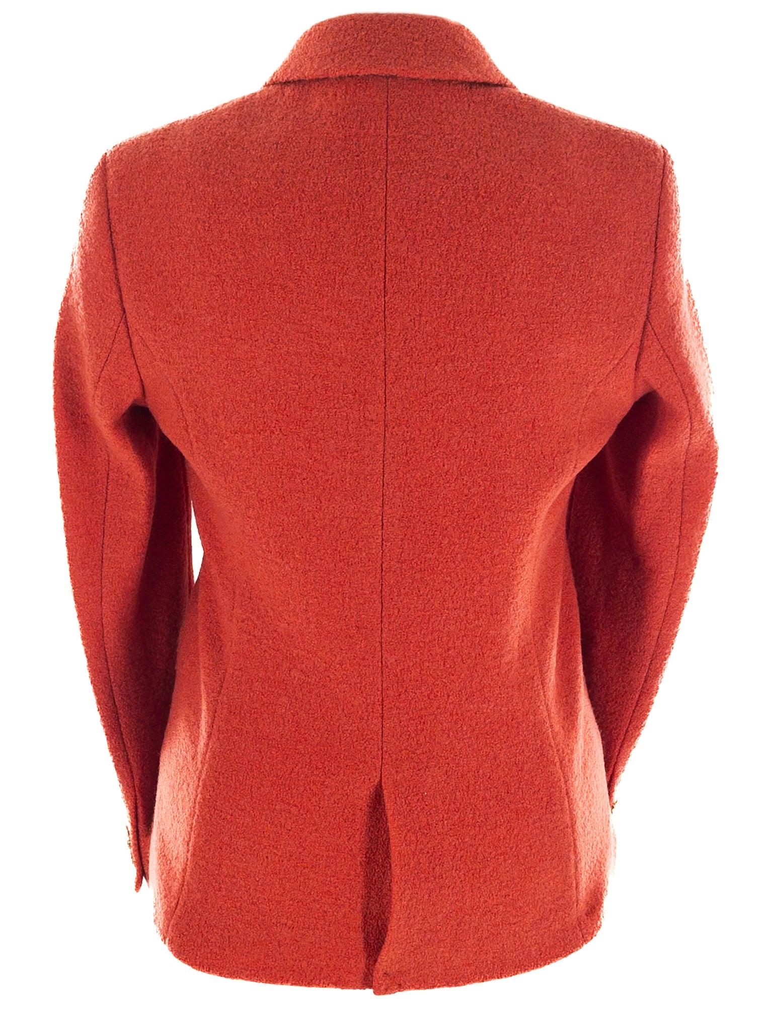 J McLaughlin Orange Wool Blend Size 8 Blazer
