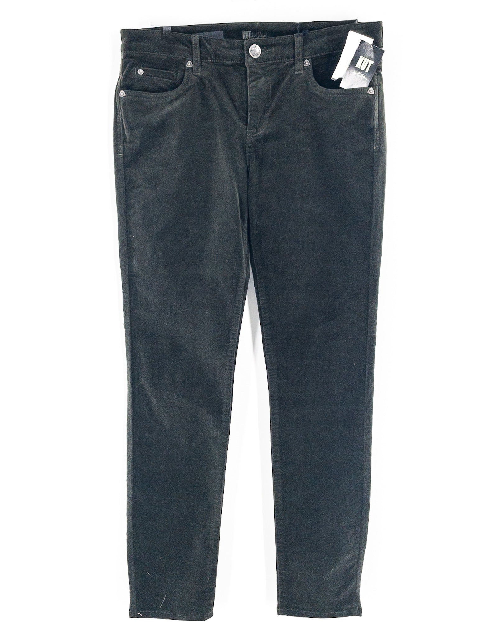 Kut Forest Green 5 pocket Corduroy Straight Size 10 Pants