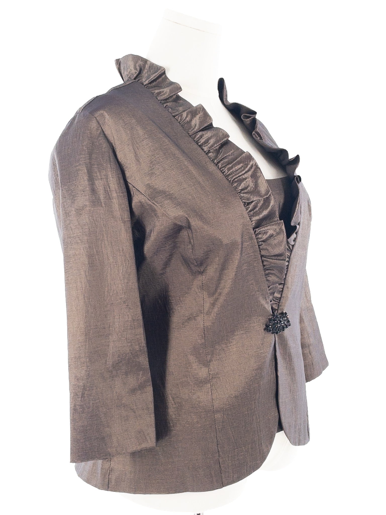 Alex Evenings Bronze Polyester Blend Size XLP Blazer