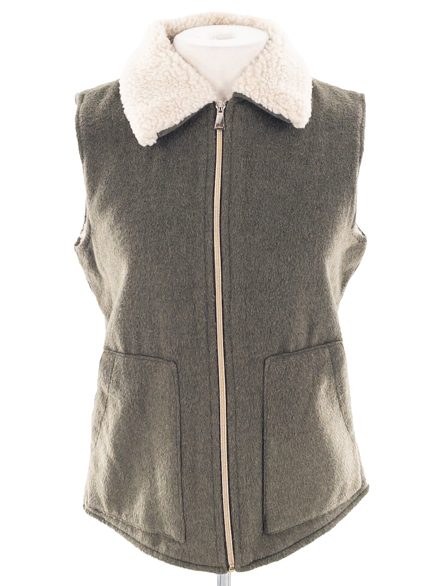 Sanctuary Olive Cream Polyester Size XS Vest