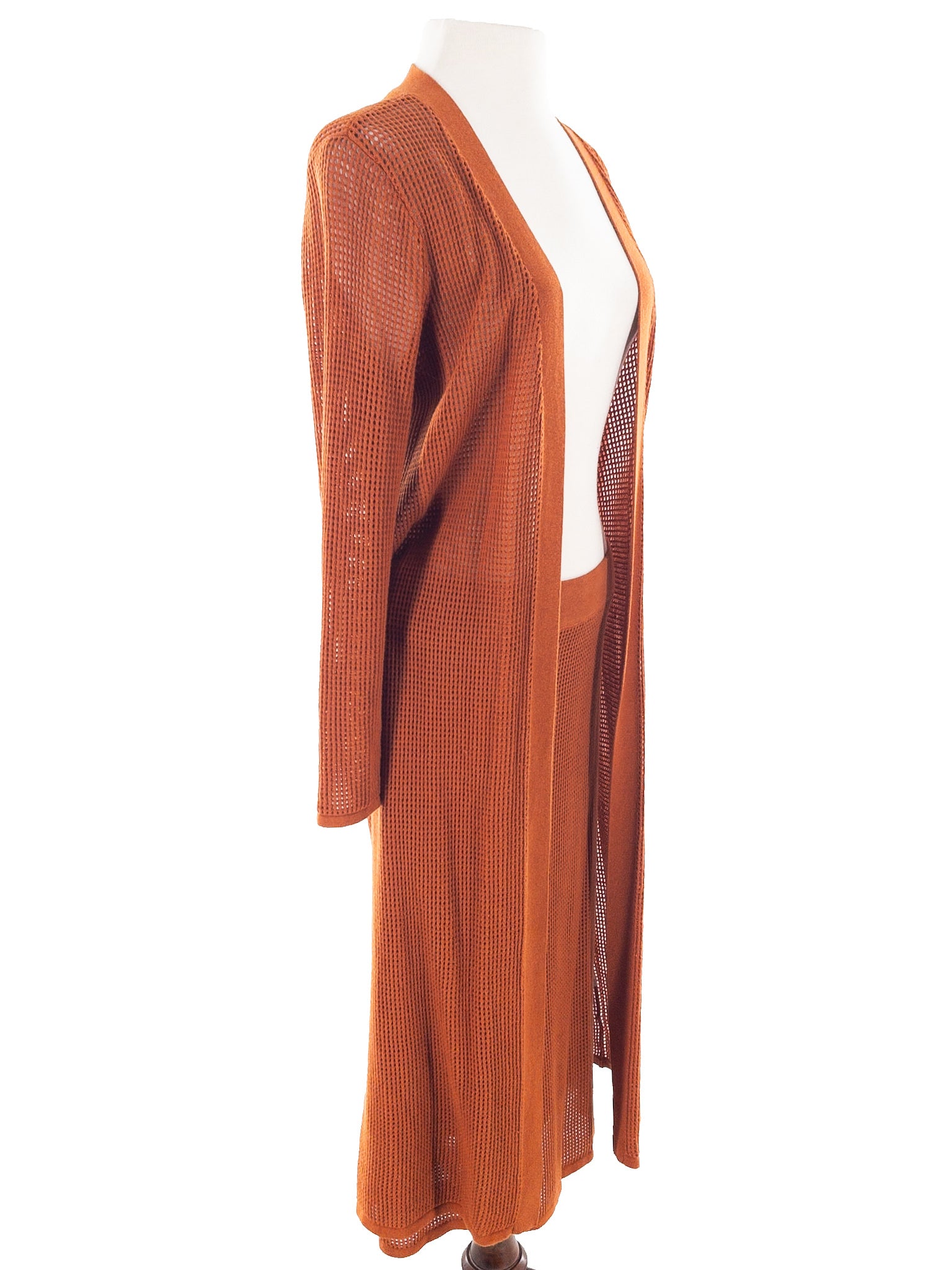 Calvin Klein Cinnamon Mesh Cotton Blend Size S Skirt Suit