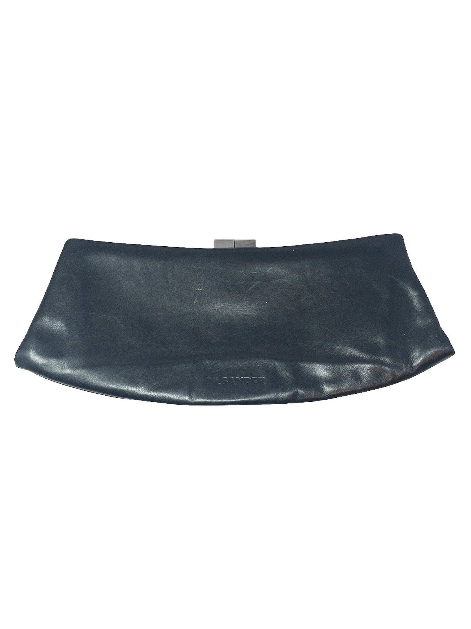 Jil Sander Black Leather Clutch