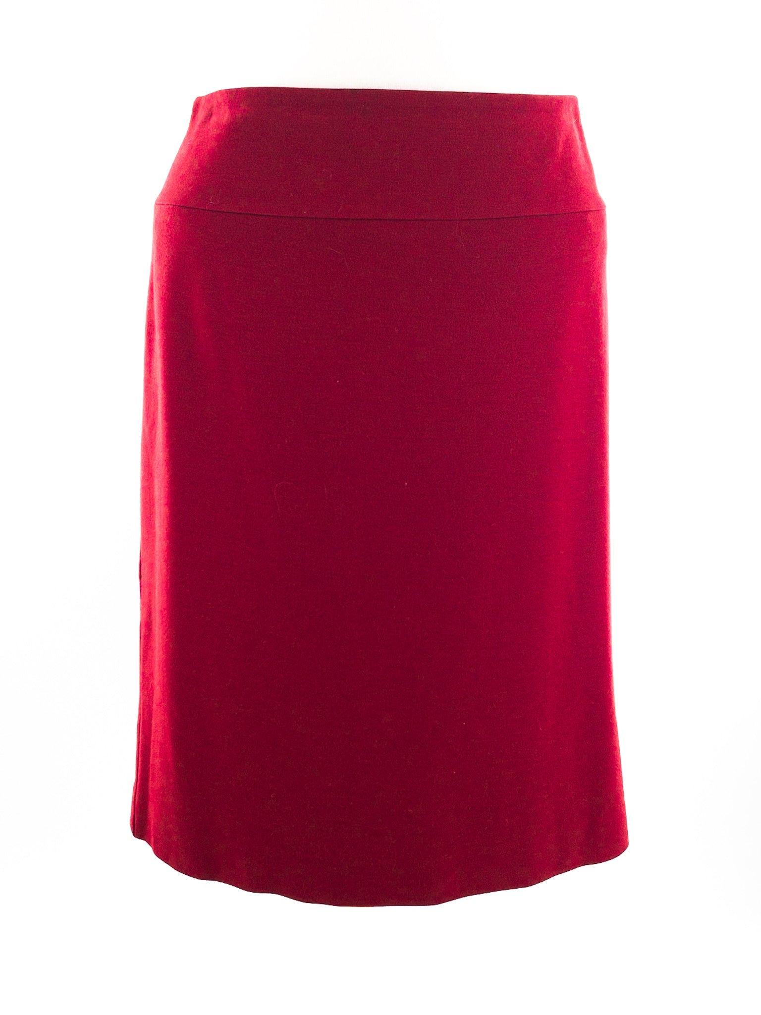 Talbots Cranberry Flat Front Wool Blend Size 10 Skirt