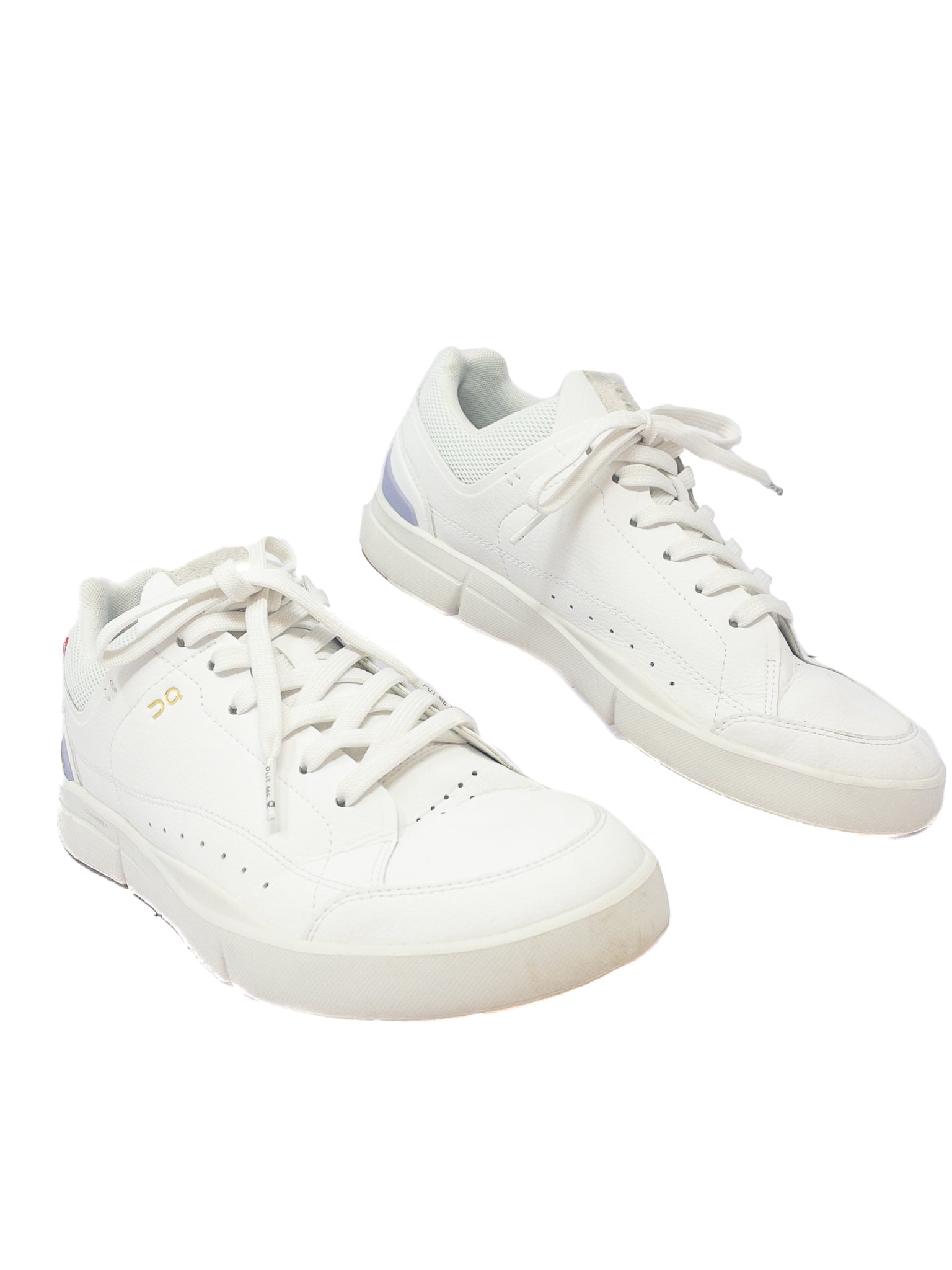 On Cloud White Tie Leather 9.5 Sneakers