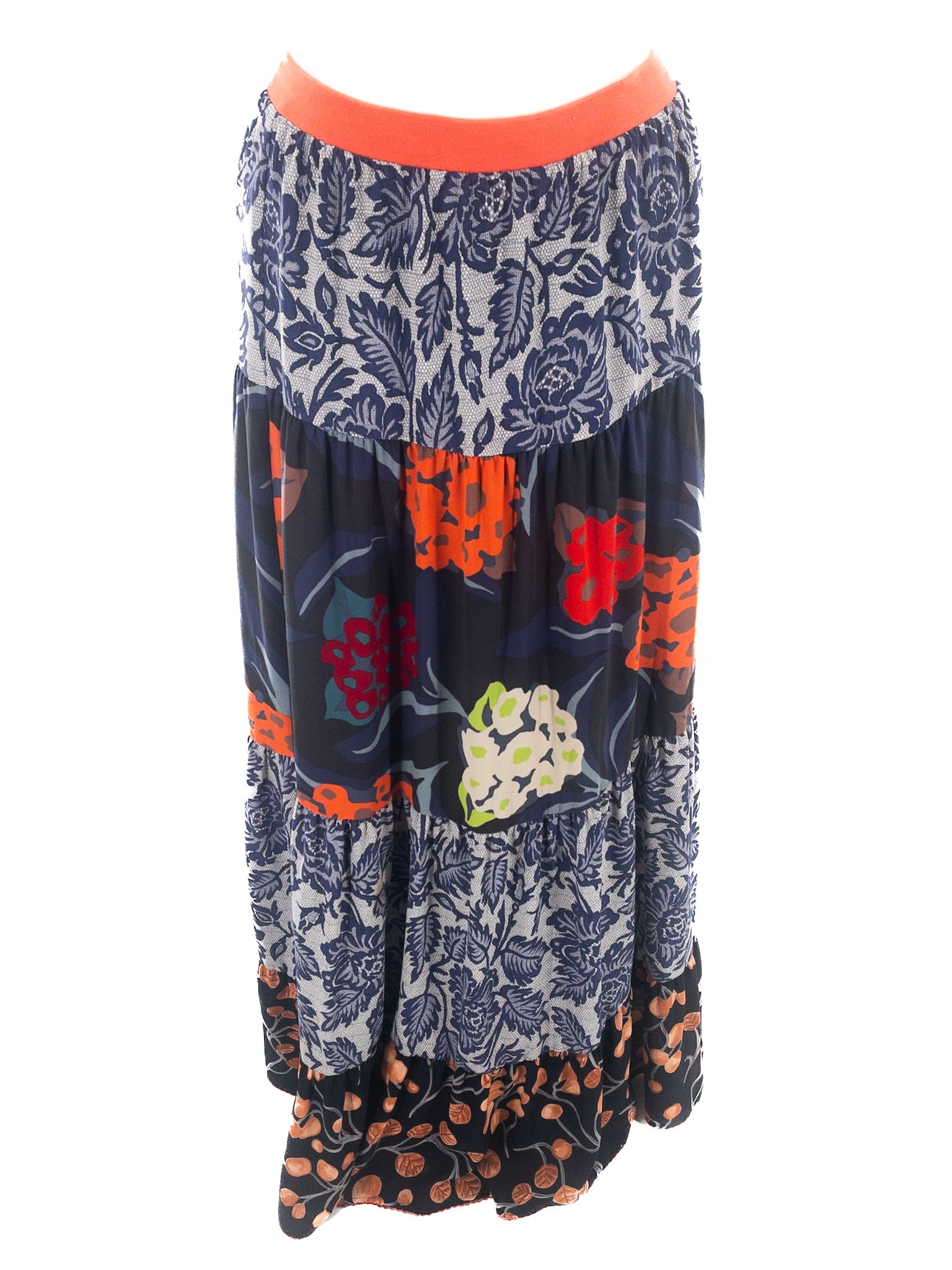 Vanessa Virginia Multi-Color Print Polyester Size 2 Skirt
