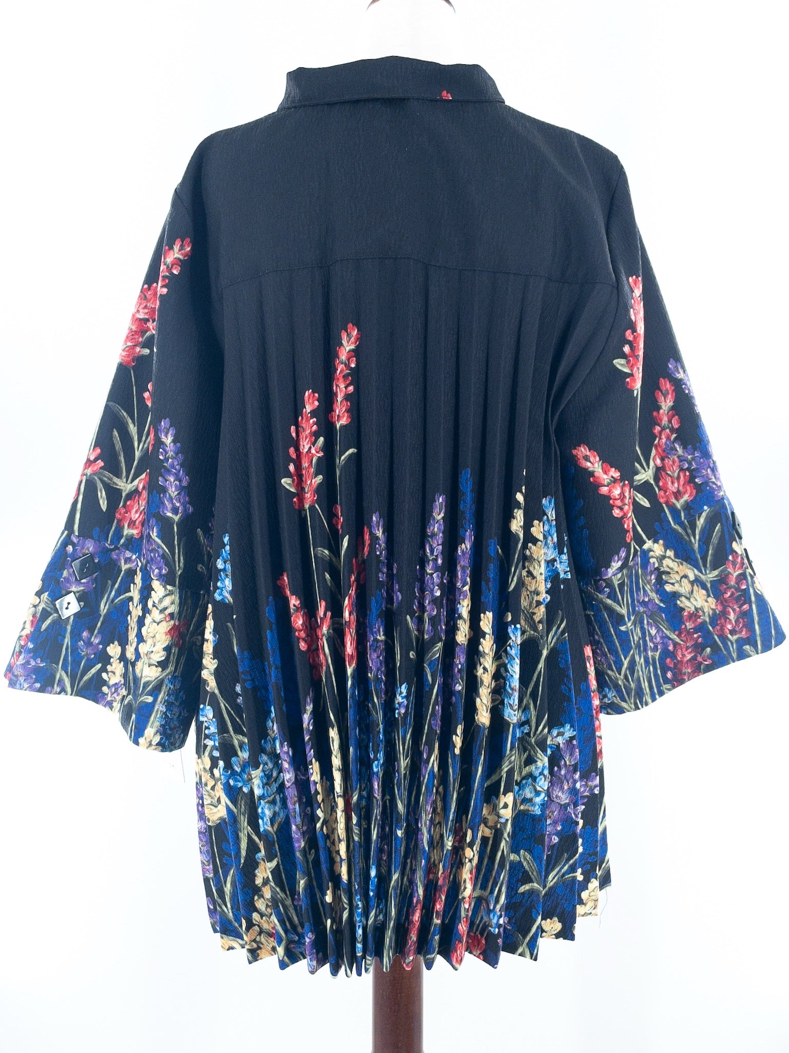 IC by Connie K Black Multi Floral Size 3X Blazer