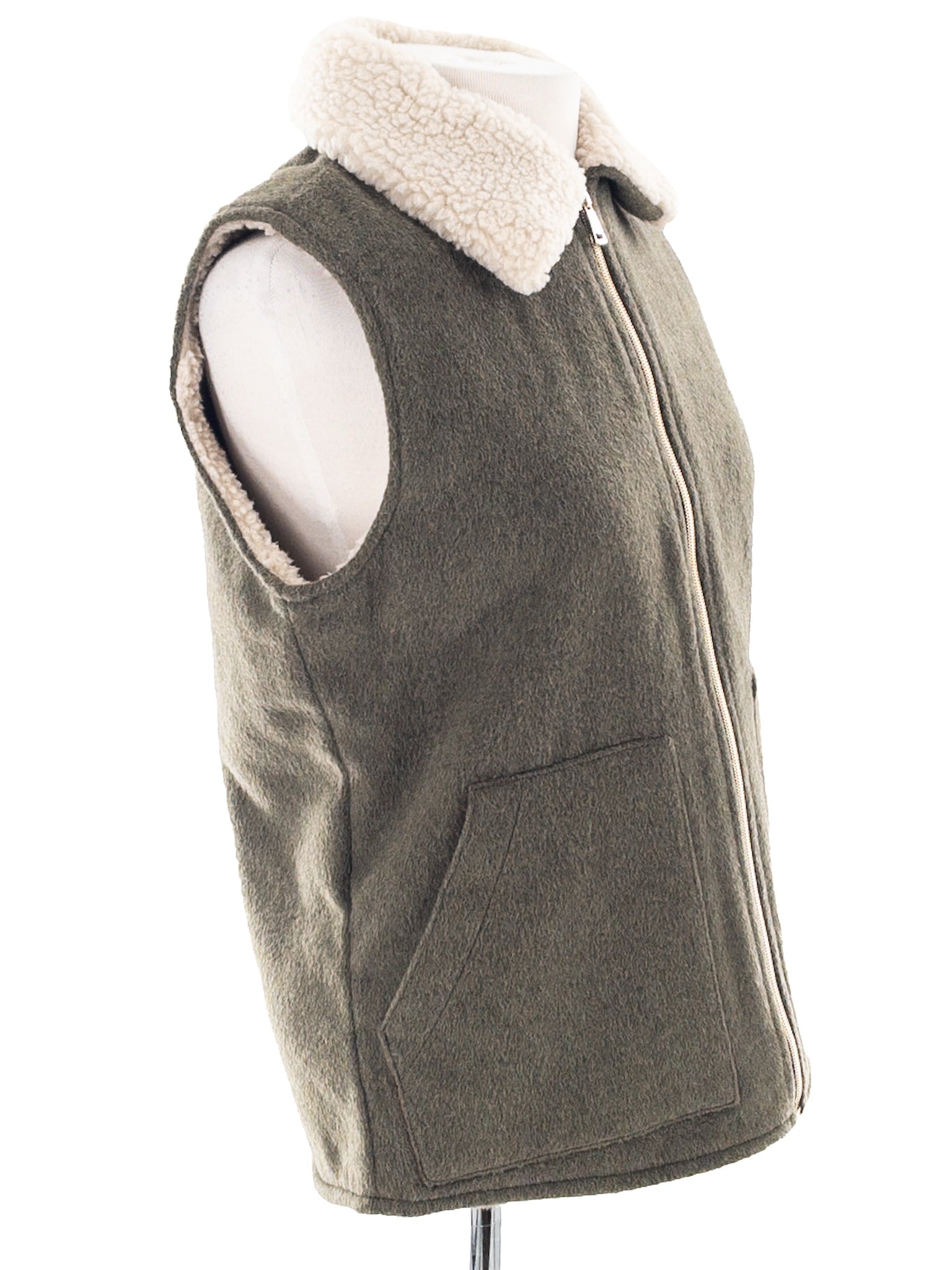 Sanctuary Olive Cream Polyester Size XS Vest