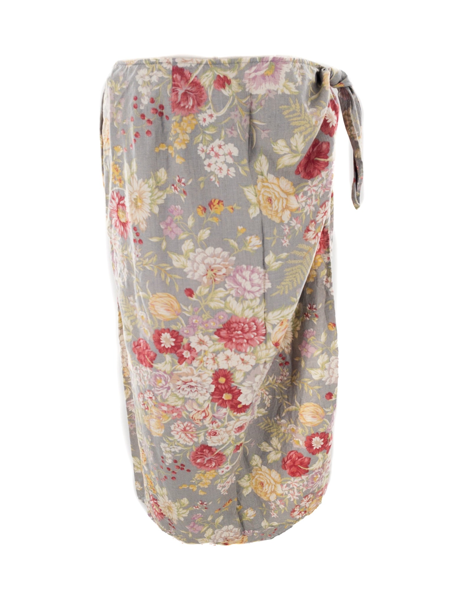 Ralph Lauren Gray Pink Floral Linen Size 22W Skirt
