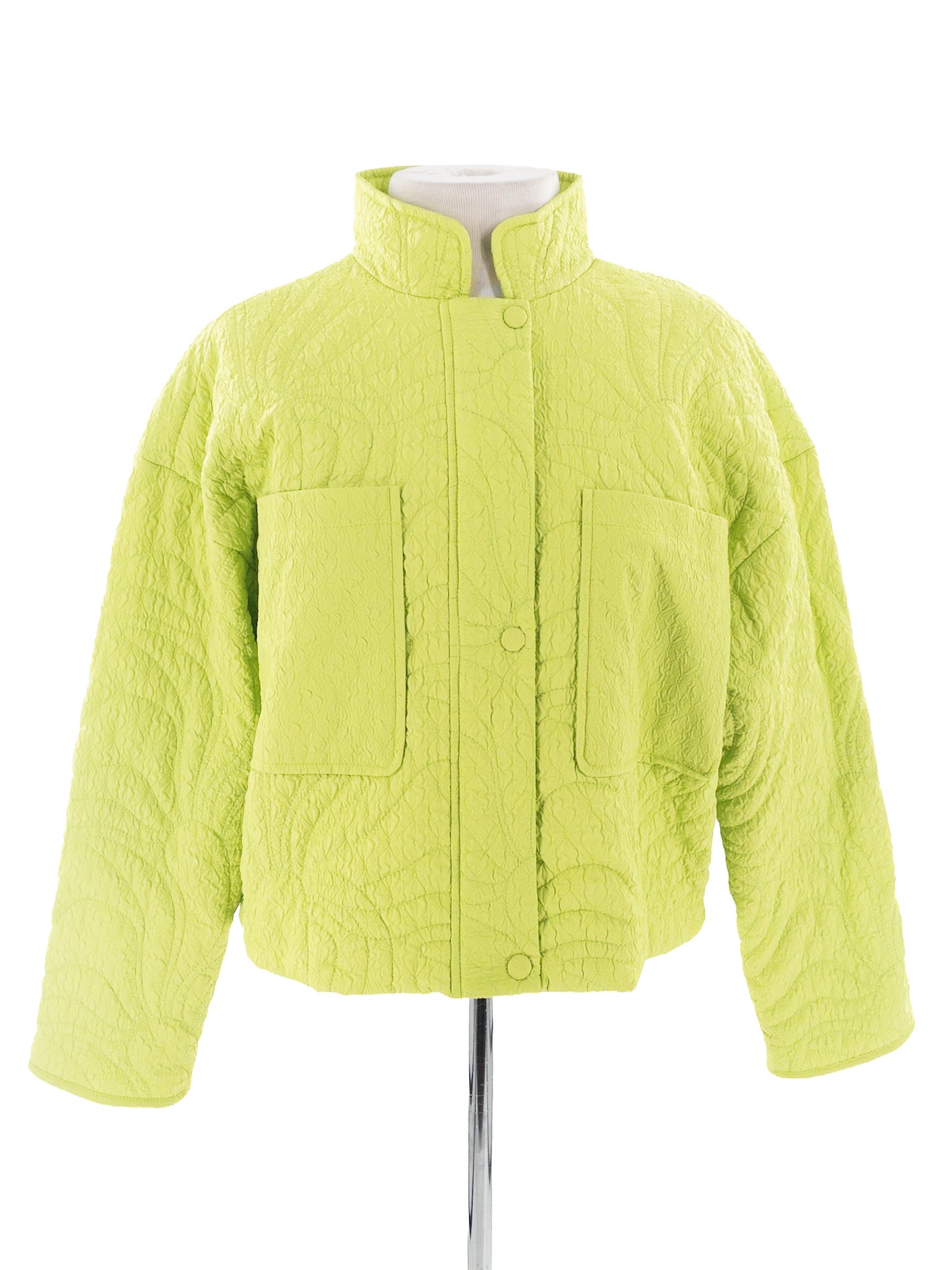 7 for All Mankind Neon Quilt Polyester Blend Size M Jacket
