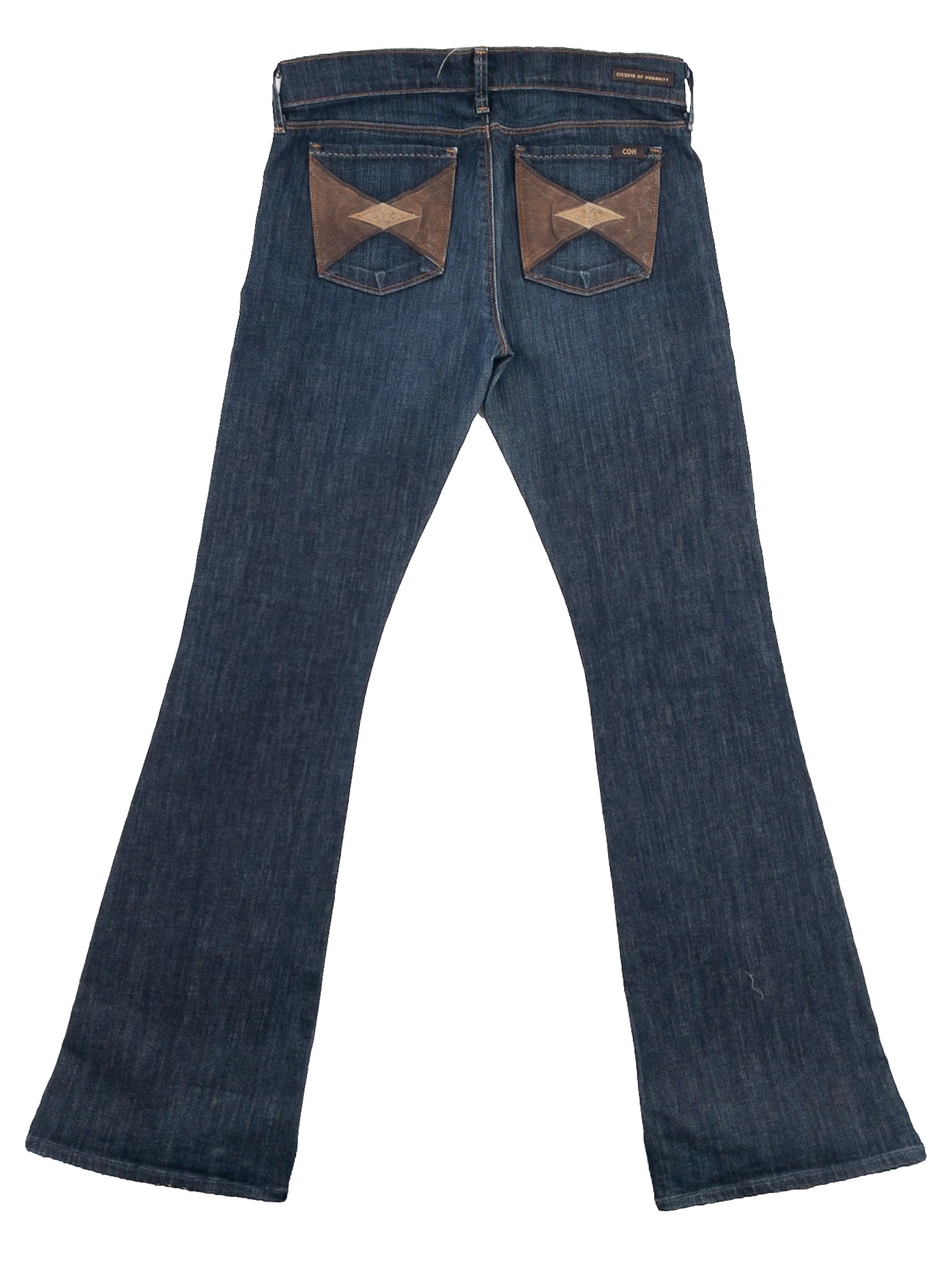Citizens of Humanity Blue Washed Denim Flare Size 8 Jeans