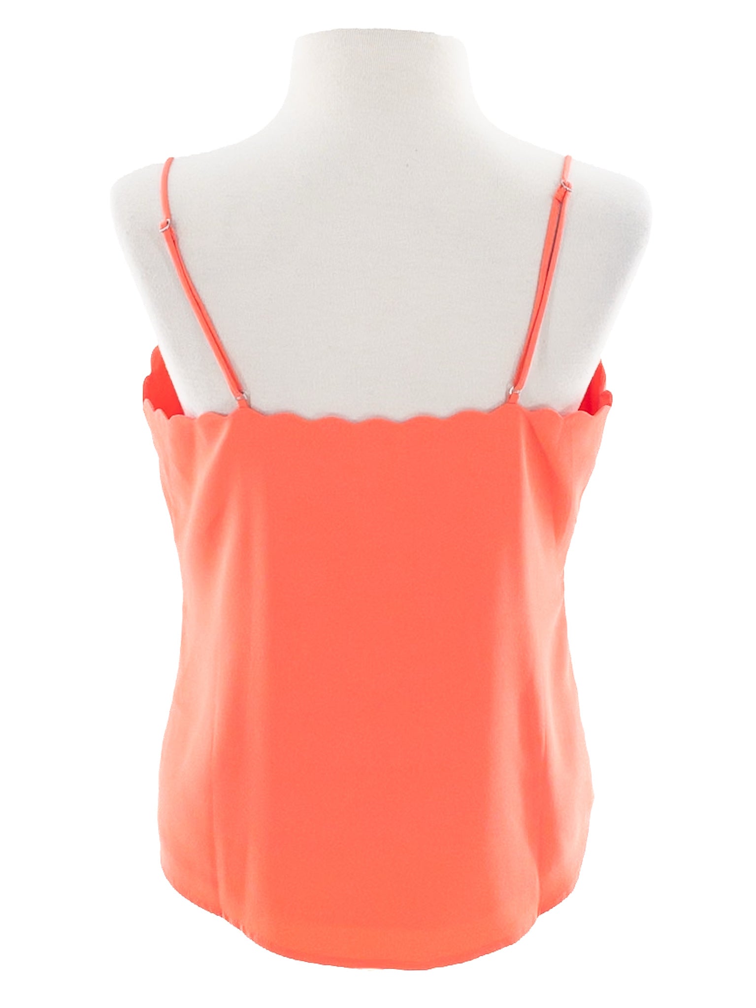 J Crew Orange Polyester Spaghetti Strap Size 6 Blouse