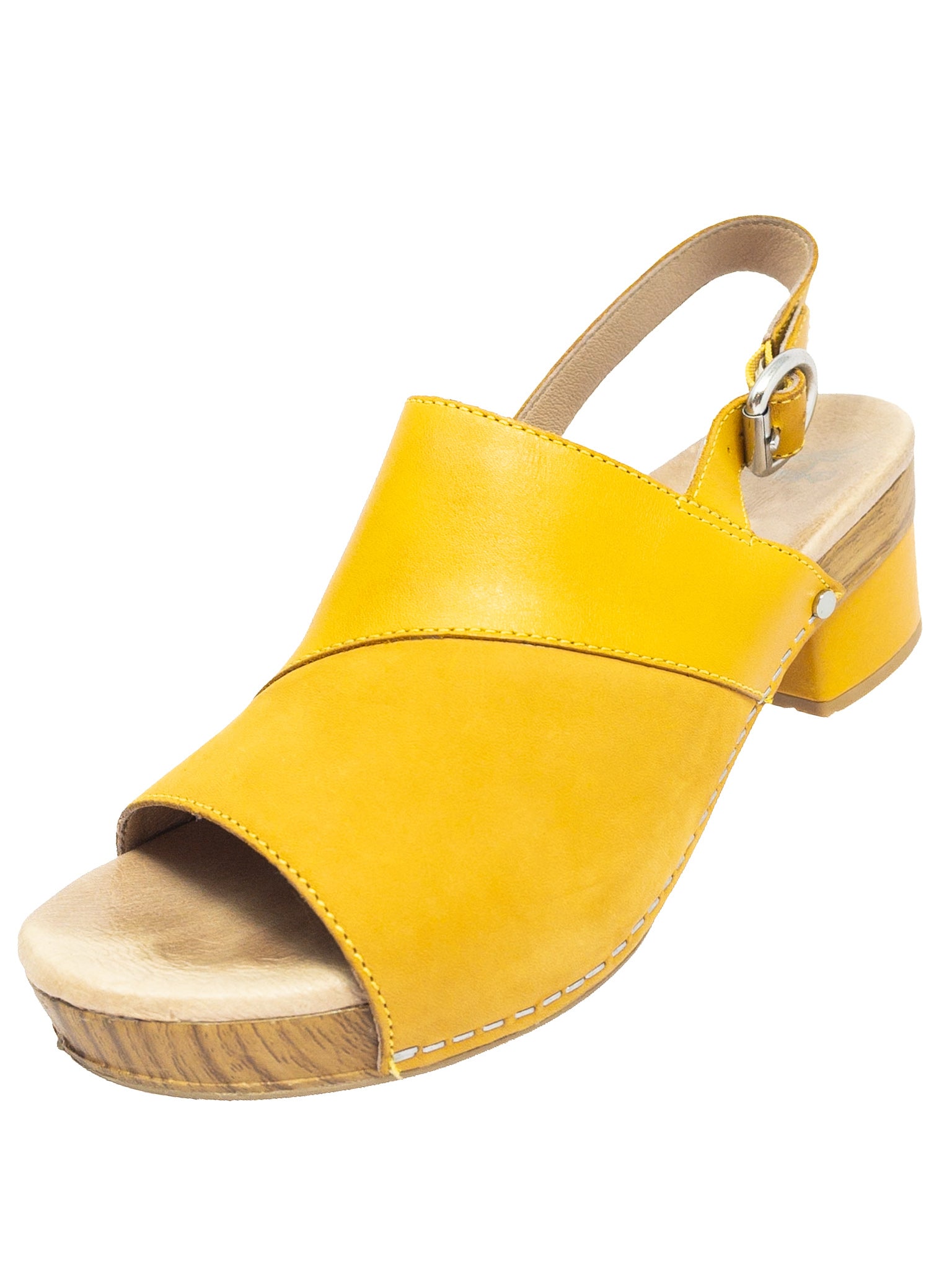 Dansko Goldenrod Buckle Leather 7.5 Sandals