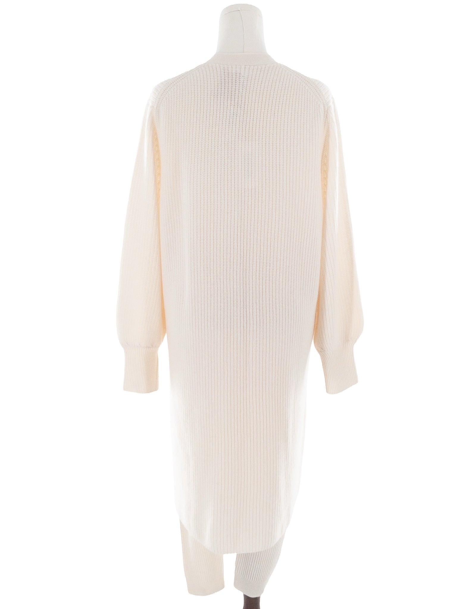 Haven Ivory Ribbed Cashmere Relaxed Size L Pants Set